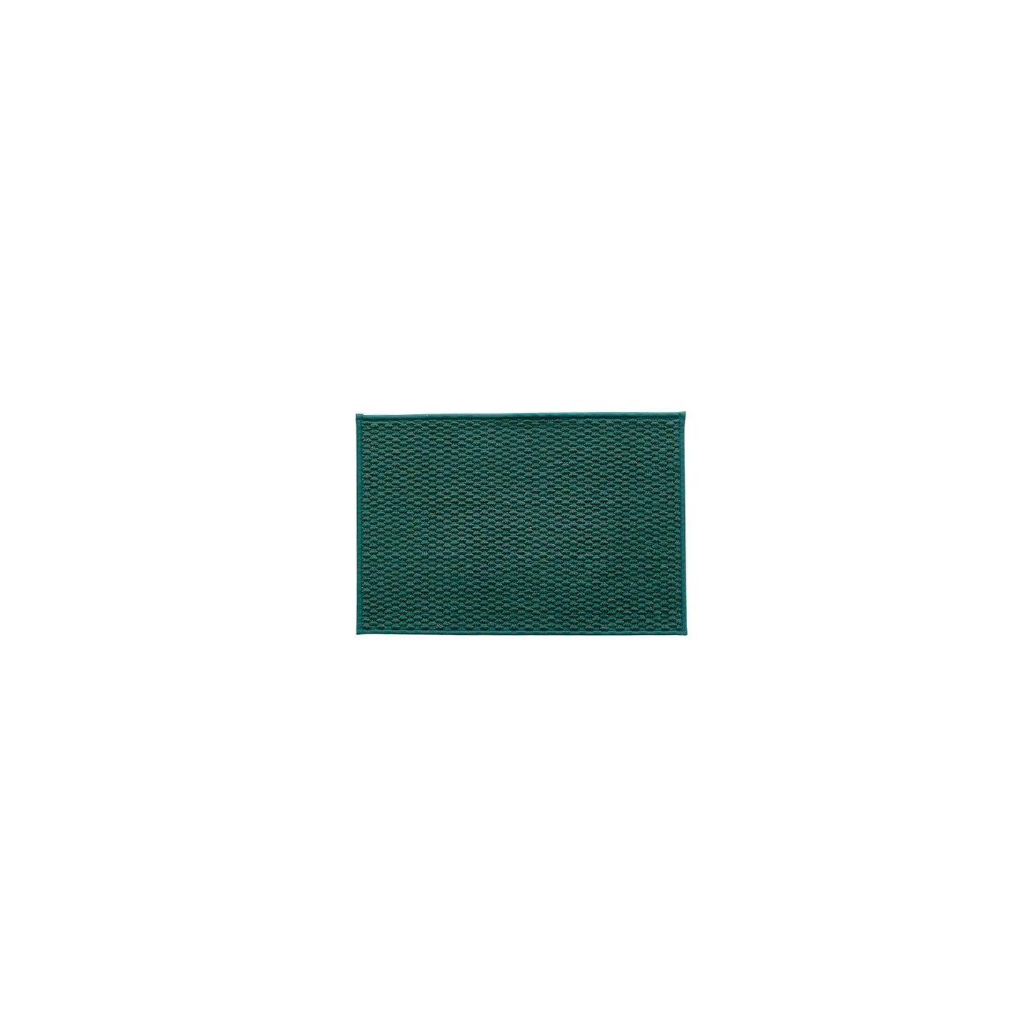 TYUU Bathroom Rugs Non Slip Washable, Super Absorbent Thin Bath Mat Small Quick Dry Low Pile Bathroom Rug, Dark Green 16"x24"