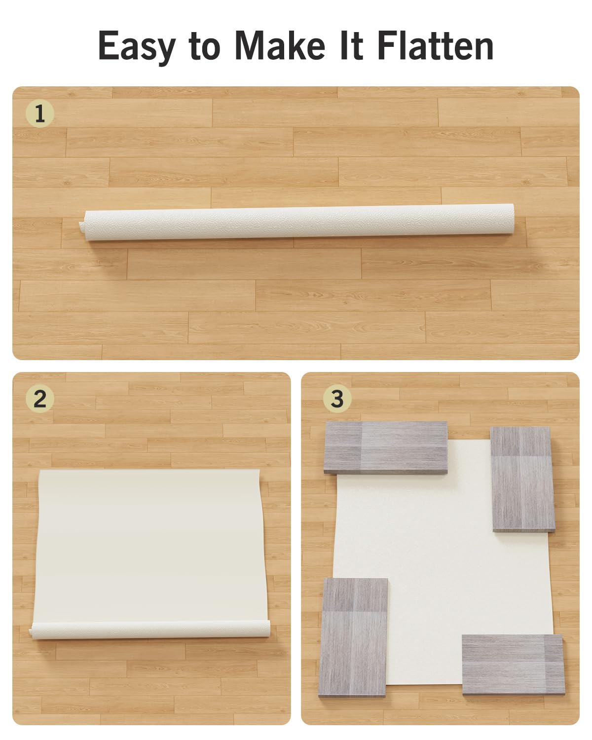 FURKIT Soft Plastic Floor Mat for Under Dining Table, 5'×7' Beige Waterproof Vinyl Area Rug for Living Room, Non-Slip Multi-Pupose Floor Cover Protector for High Traffic Areas