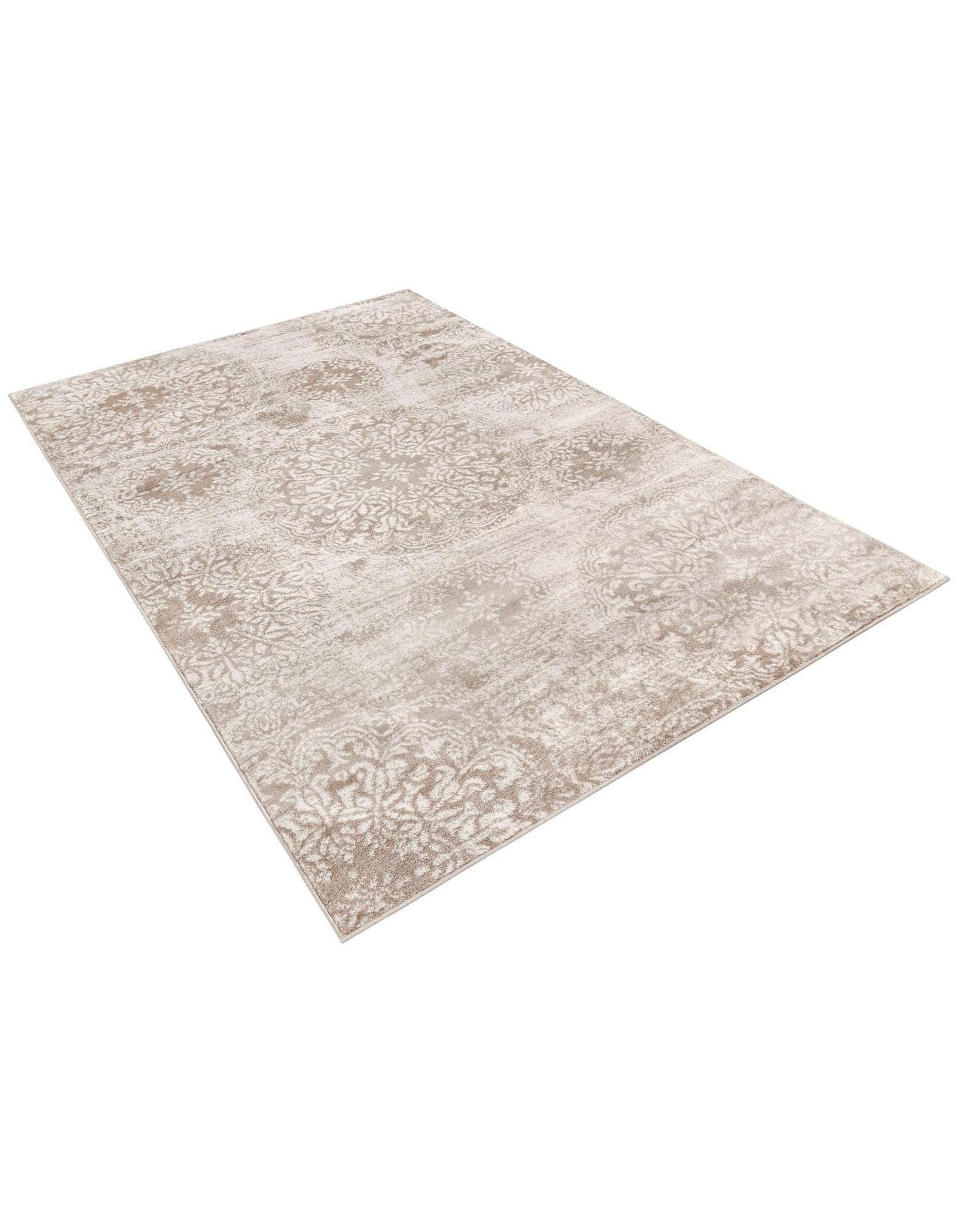 Rugs.com Monte Carlo Collection Rug – 5' x 8' Beige Medium Rug Perfect for Living Rooms, Large Dining Rooms, Open Floorplans