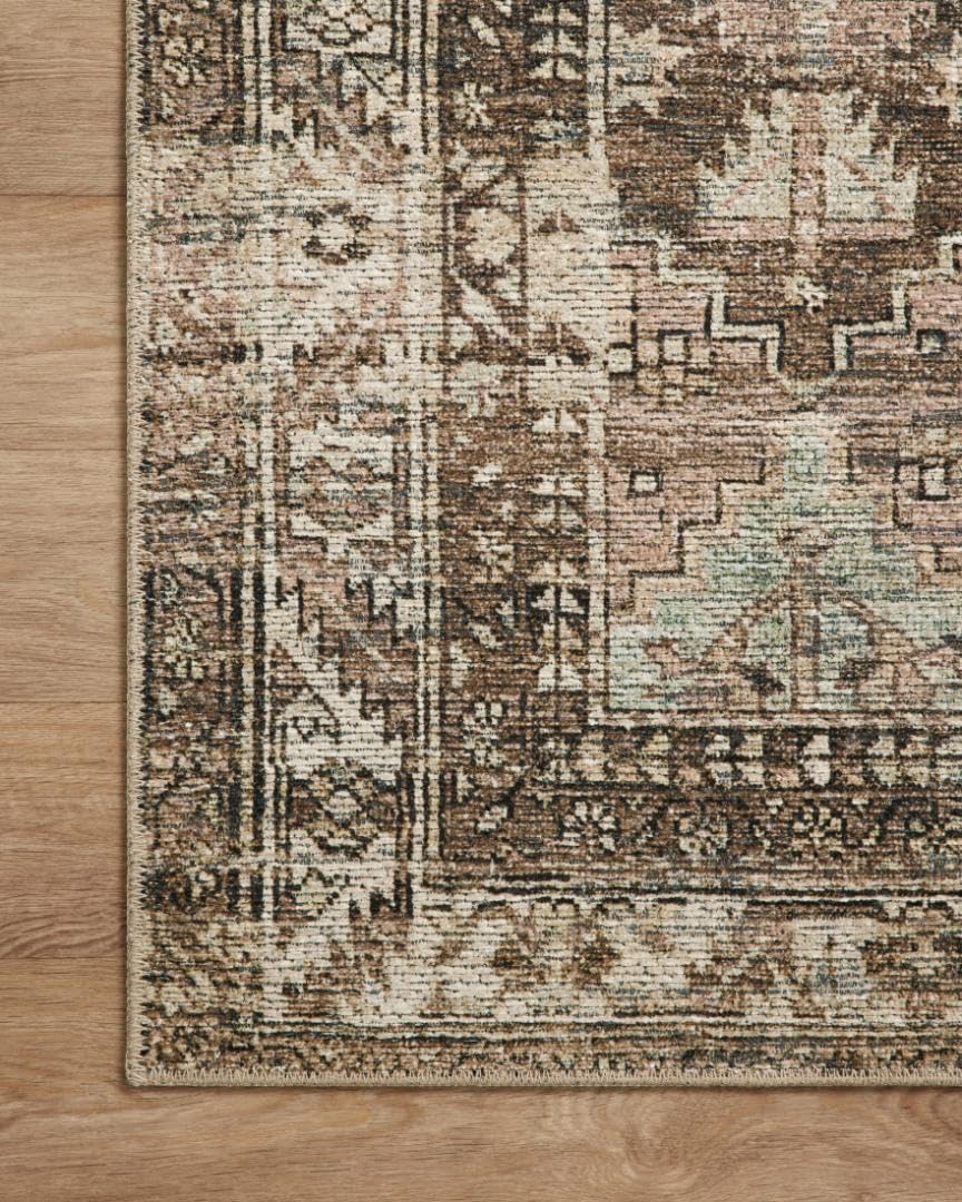 Loloi Amber Lewis Billie Collection, Clay & Sage 10'-0" x 14'-0" Area Rug – Antique & Distressed Accent Rugs for Living Room, Bedroom, Entryway & Hallway, No Shed High Traffic Area Home Decor Rug