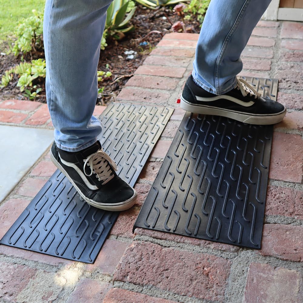 Rubber-Cal Chelsea Rubber Stair Mats - 9.75" x 29.125" - 6 Pack
