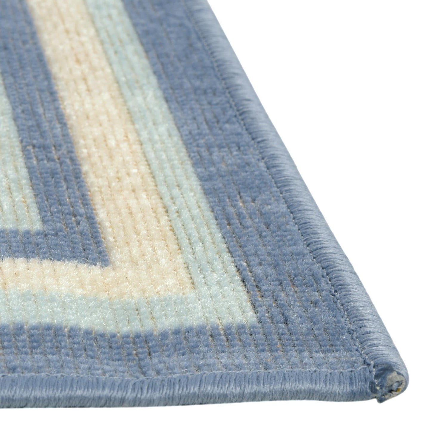 Unique Loom Lotus Collection Area Rug - Guyana (5' 3" x 8' Rectangle, Blue/ Light Blue)