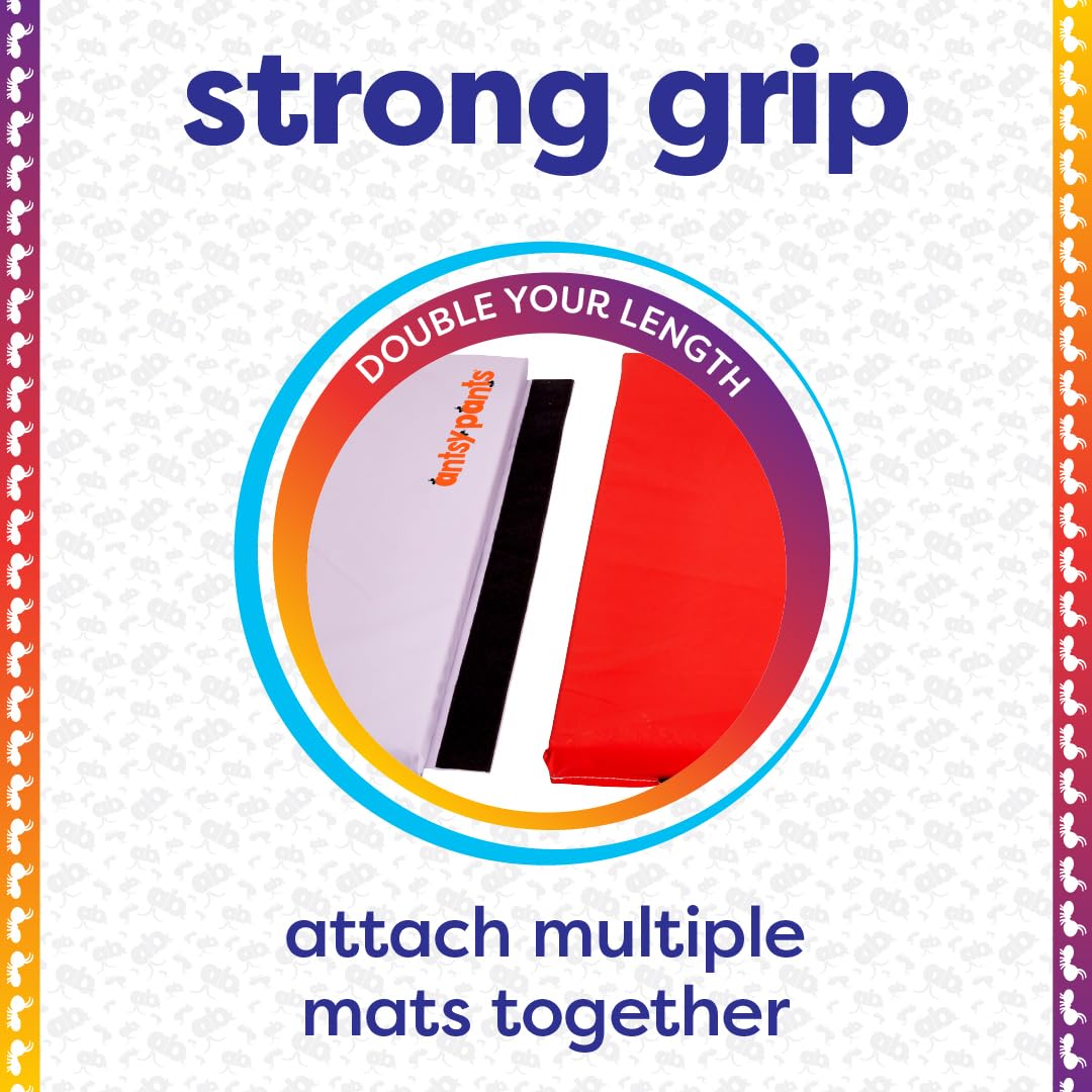 Antsy Pants Tumbling Mat for Kids – 5-Fold Gymnastics Mat, Easy to Clean, Sturdy, Foldable Tumbling Mats, Padded, Lightweight, Portable, Gymnastics Equipment for Active Play
