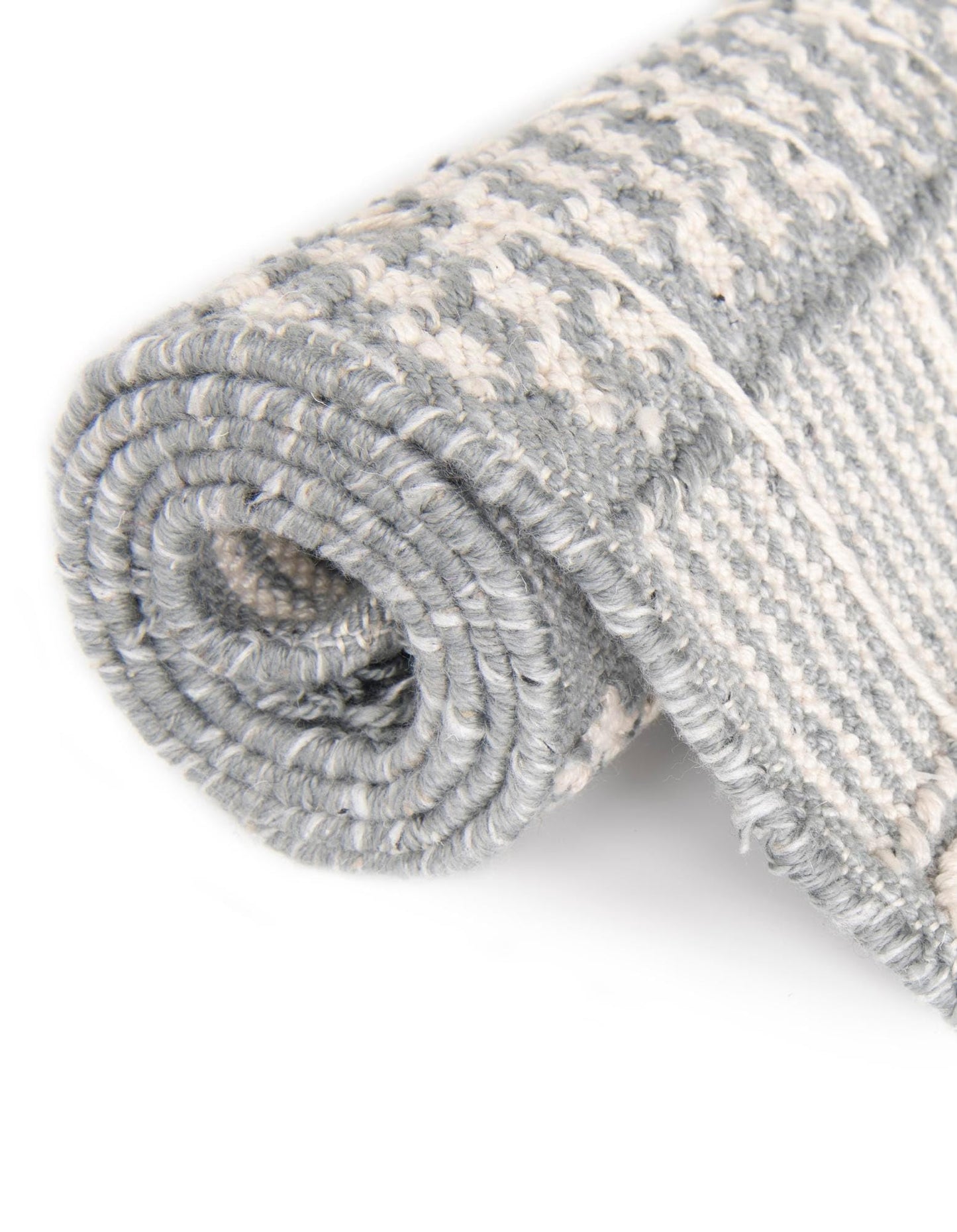 Rugs.com - Eco Bohemian Indoor Outdoor Rug – 7' 10 x 10' Cool Gray Washable Indoor/Outdoor Rug – Eco-Friendly Recycled Material, Perfect for Patios, Decks, and High-Traffic Areas