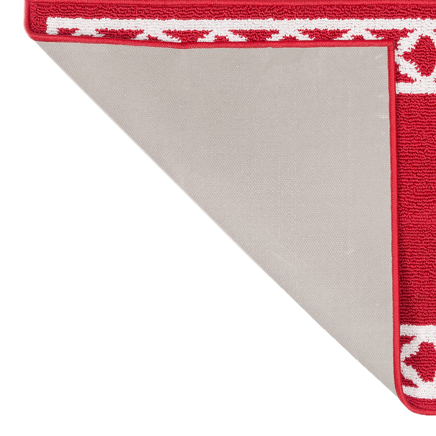 Nautica β Runner Rug | Indoor Runners for Hallways and Entry Rugs| Non-Slip and Non-Skid Entry and Kitchen Door Mat| Machine Washable Entryway Carpet Rugs | 26β x 72β | Trellis Red