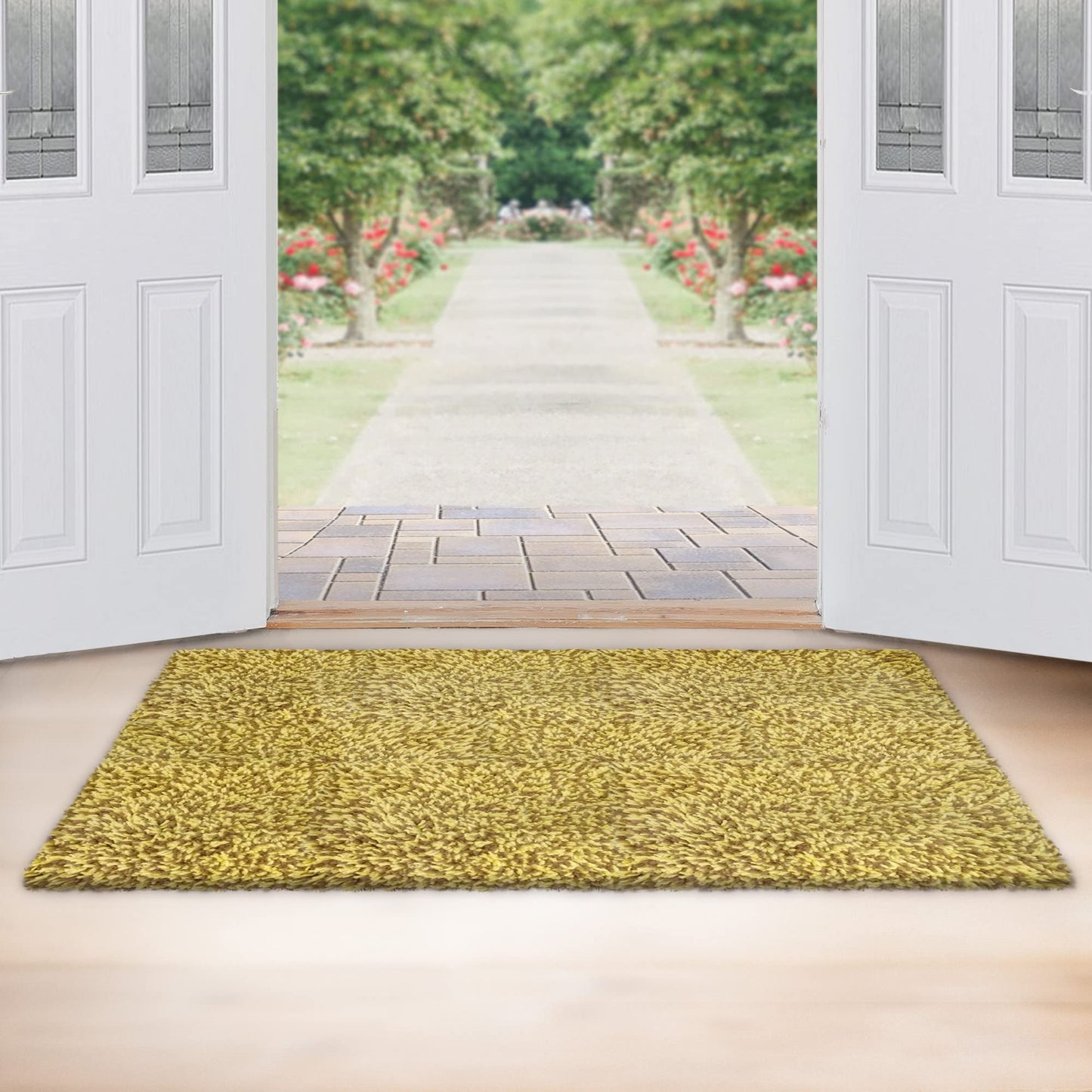 RugMast Premium Microfiber Indoor Door Mat – 24"x36" Washable Entry Mat, Non-Slip, Waterproof Backing, Super Absorbent, Low Profile Entryway Doormat for Indoor Entrance