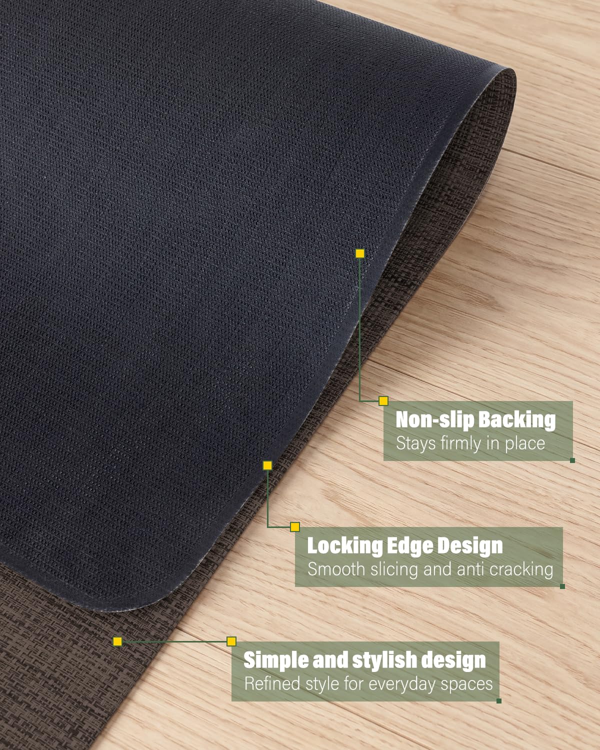 Asrug Office Chair Mat for Hardwood Floor Mats 36" x 48" Desk Computer Chair Mat for Rolling Chair PVC Plastic Durable Non-Slip Under Desk Rug,Hard Floor Protector for Office Home, Dark Brown