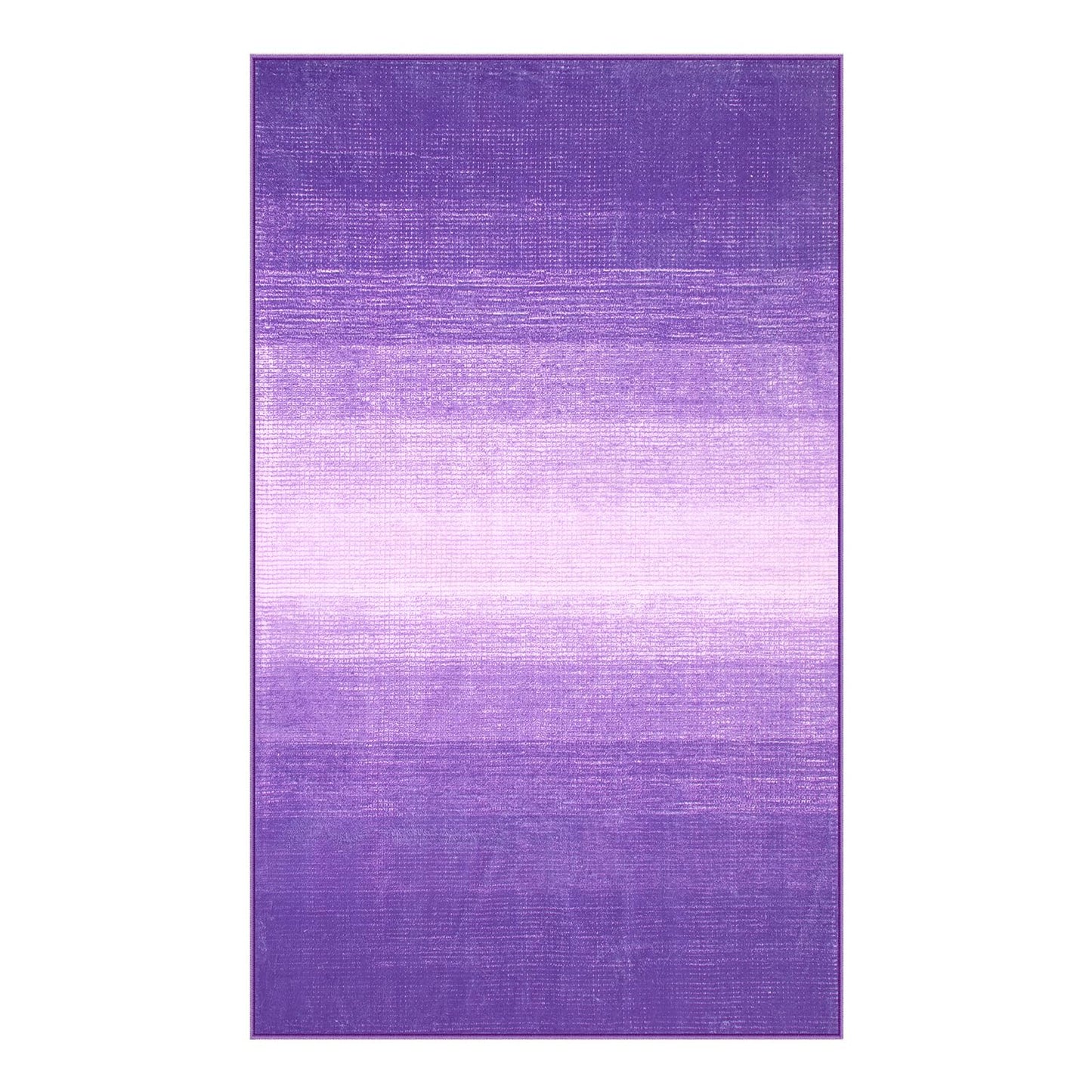 Wonnitar Washable 3x5 Purple Rugs for Bedroom, Modern Non-Slip Soft Nursery Area Rugs, Non-Shedding Ombre Low Pile Bathroom Throw Mat, Floor Carpet for Kitchen Dorm Playroom (Purple, 3'x5')