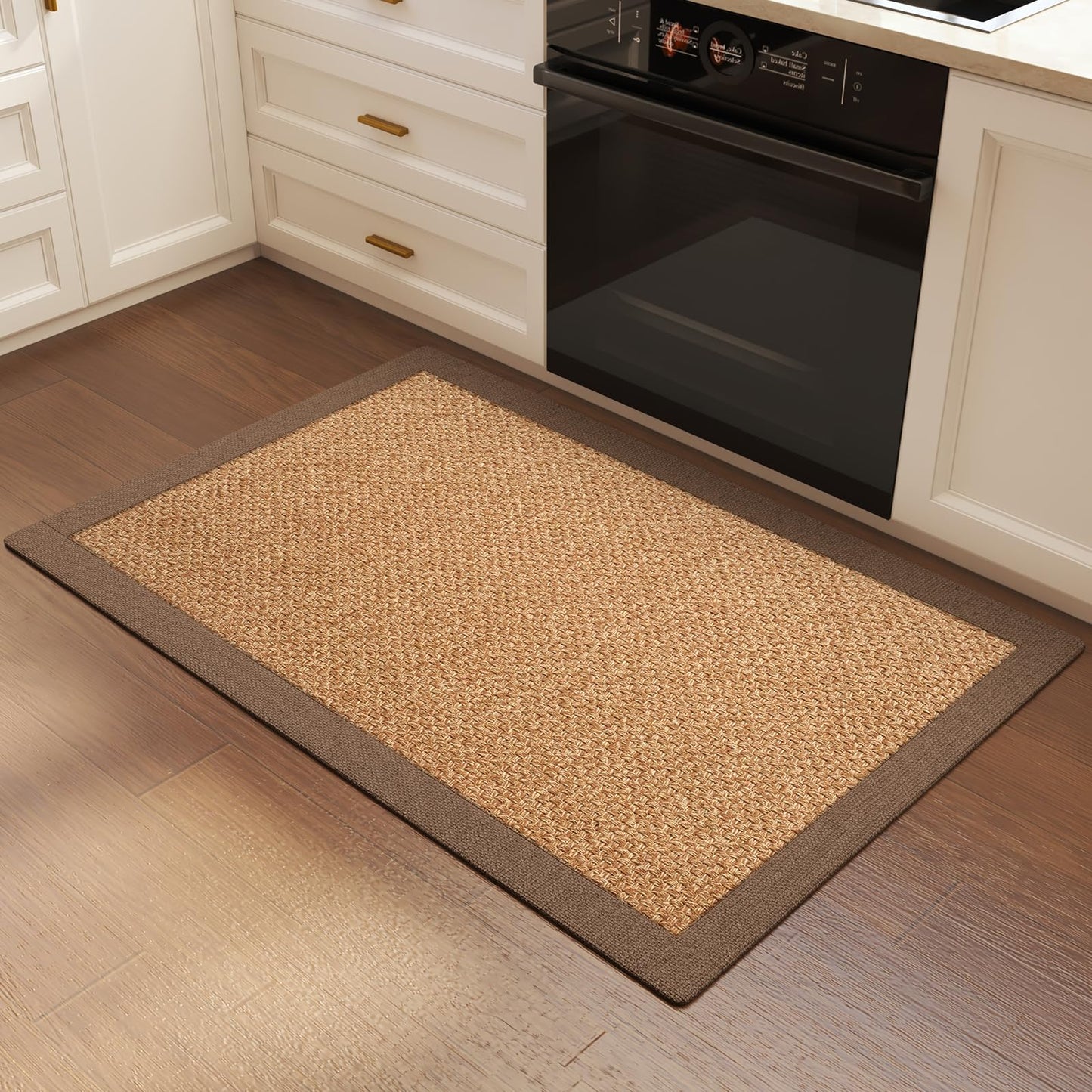 YDKGL Front Door Mat Entryway Area Rug Brown 2'x3' Indoor Entrance Mat