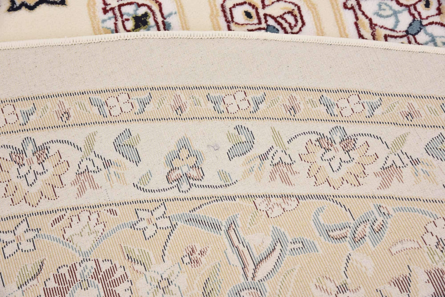 Unique Loom Narenj Collection Classic Traditional Textured Medallion Pattern Design Area Rug, 10' 0" x 10' 0", Ivory/Tan