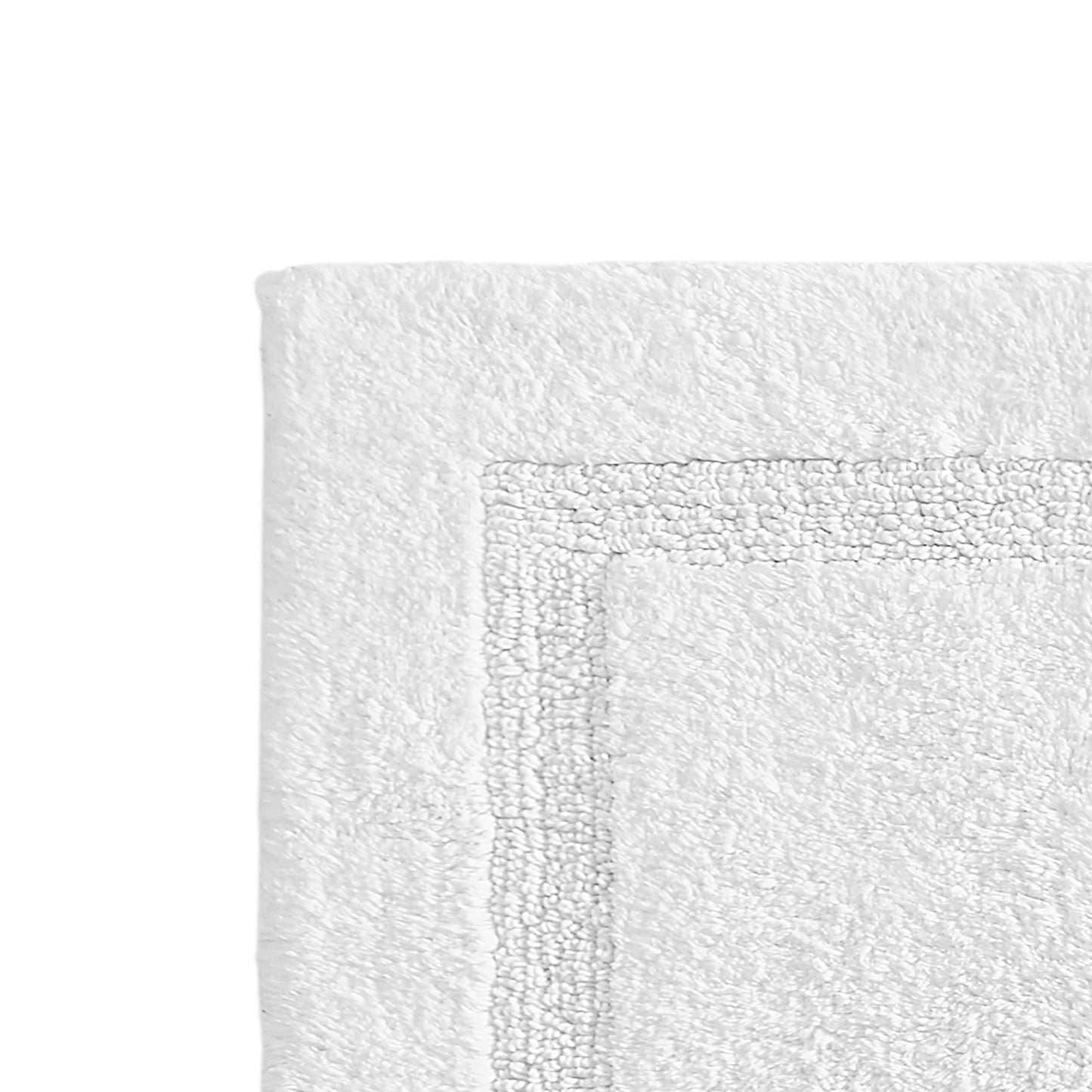 Nautica - Runner Rug, Soft & Absorbent Tufted Cotton Bath Rug with Skid-Resistant Backing, Oeko-Tex Certified (Peniston White, 60" x 22")