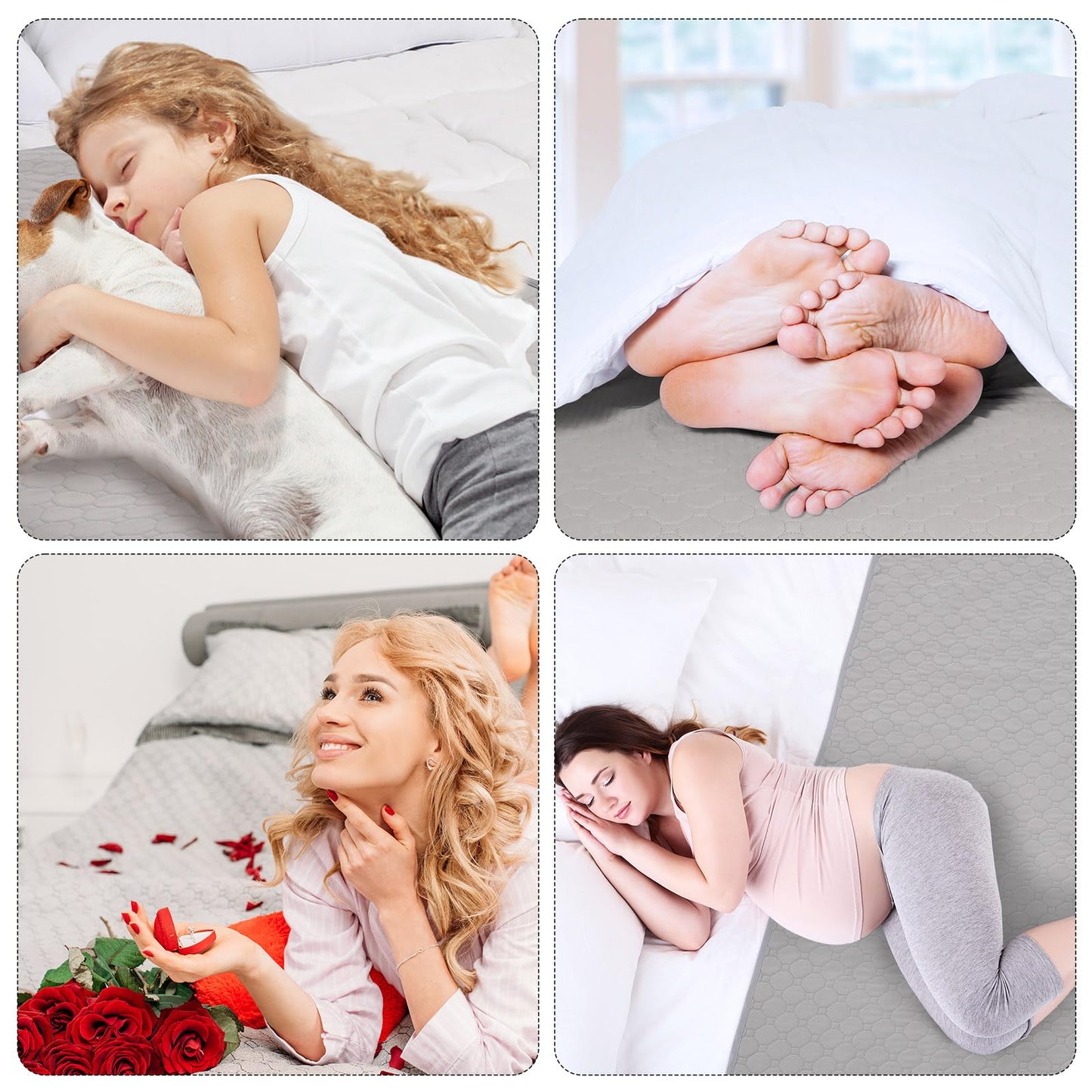 Drydiet Couples Waterproof Mat 59 x 35 Inch Lover Stainproof Blanket Reusable Quiet Easy Use Mattress for Adult Multi Functional Bed Sheets for Couple Pleasure Comfort
