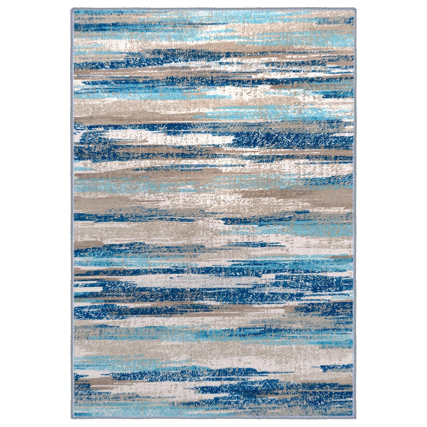 Lansny Abstract 2x3 Area Rug Small Washable Entryway Rug Non Slip Door Mat