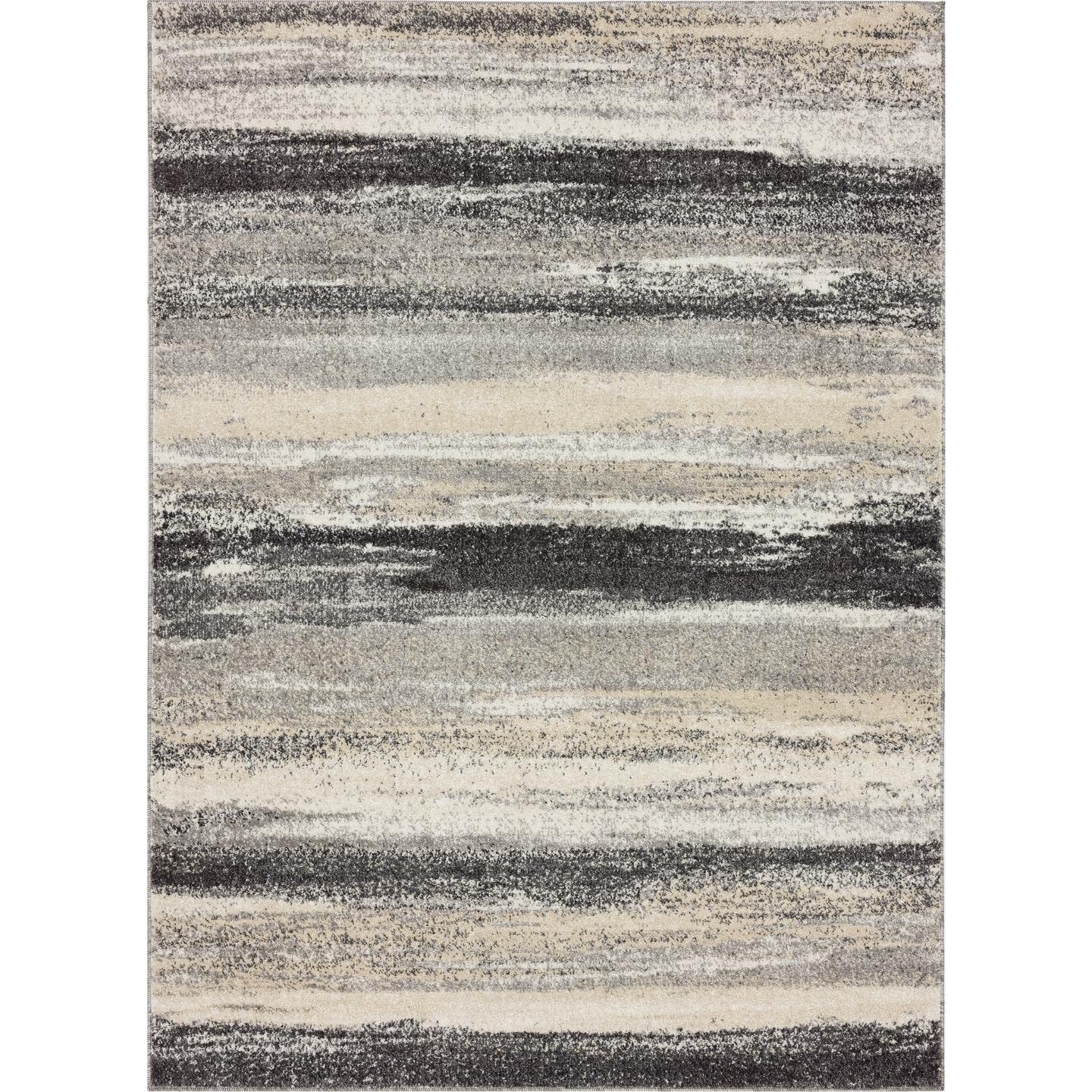 LUXE WEAVERS Modern Abstract Gray 5x7 Area Rug