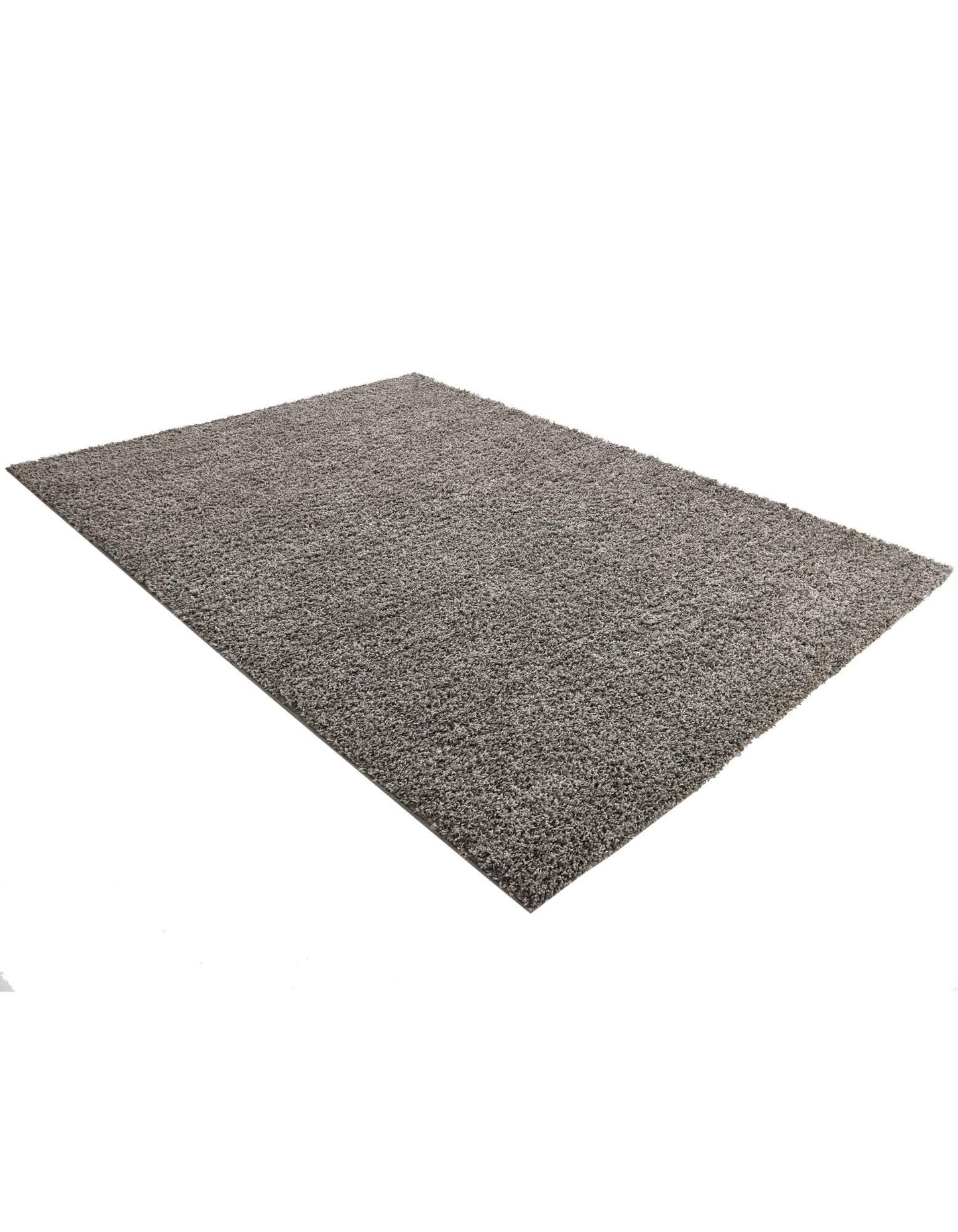 Rugs.com - Über Cozy Solid Shag Collection Rug – 8' x 11' Cloud Gray Shag Rug Perfect for Living Rooms, Large Dining Rooms, Open Floorplans