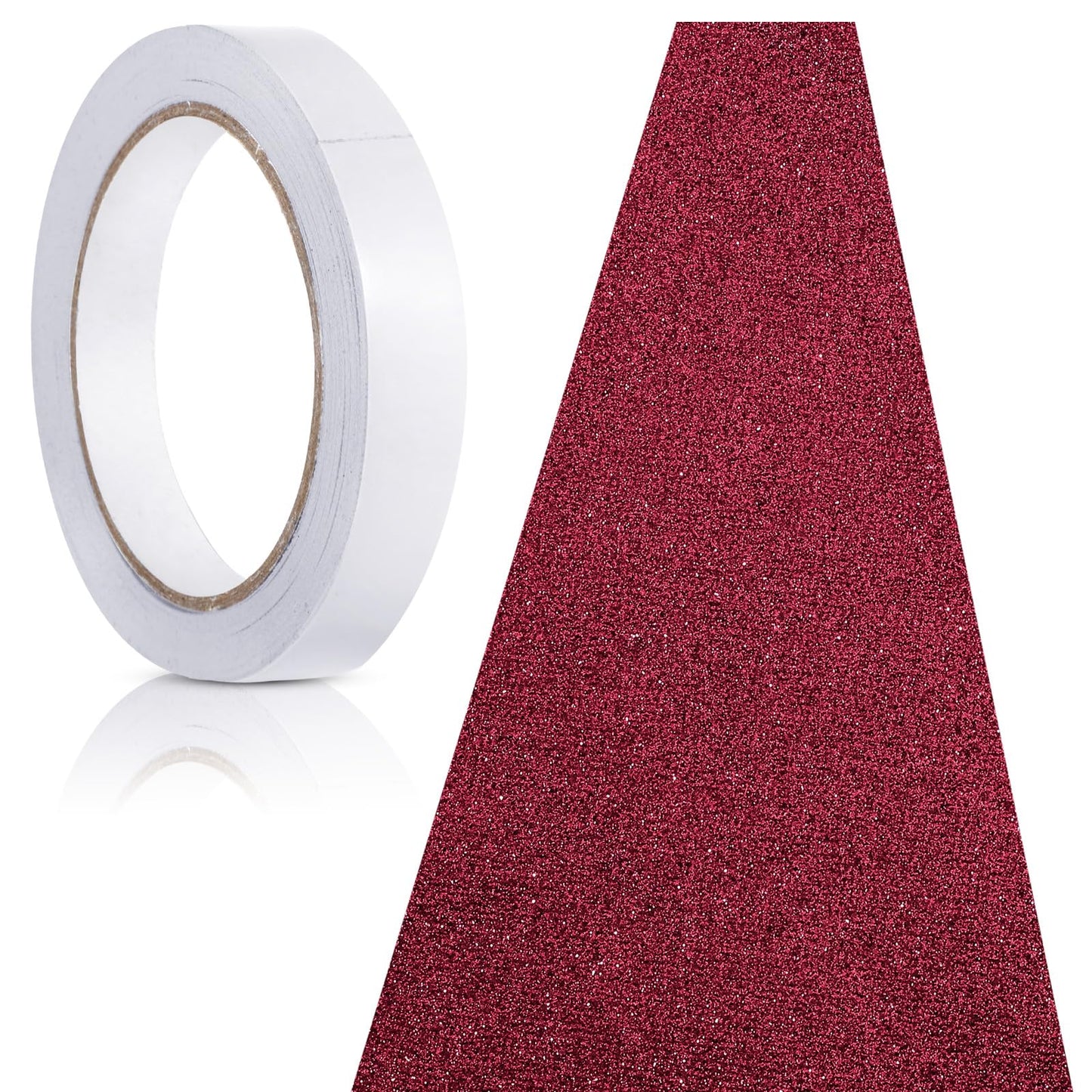 Tatuo Carpet Runner 2.46 x 16.4 Feet Runway Rug 55 GSM Thickness with Carpet Tape for Prom Wedding Outdoor Indoor Hallway Film Festival Party Rug(Dark Wine Red)