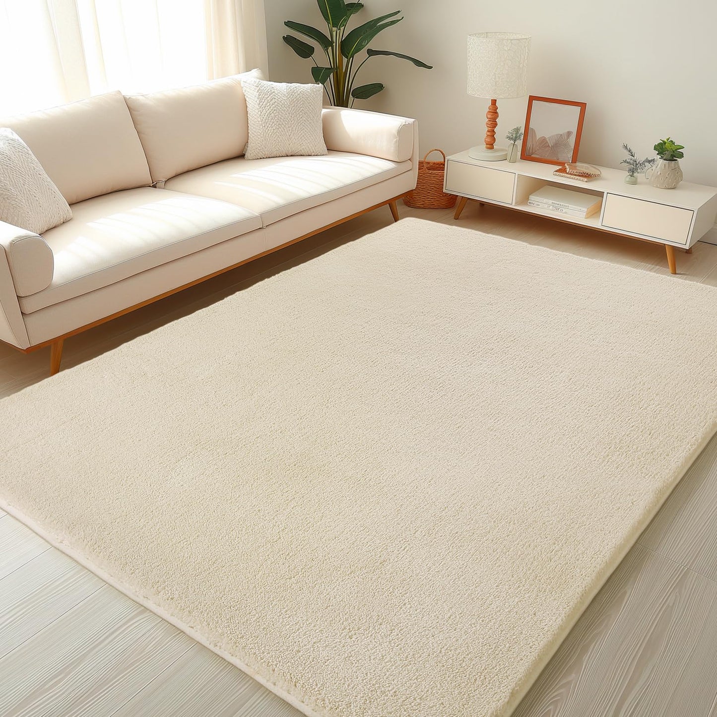 Sour Lemon 9x12 Area Rugs for Living Room, Soft Large Area Rug Fluffy Rugs for Bedroom,Machine Washable Area Rug Non Slip Carpet Rug for Living Room Playroom Kids Room Home Decor