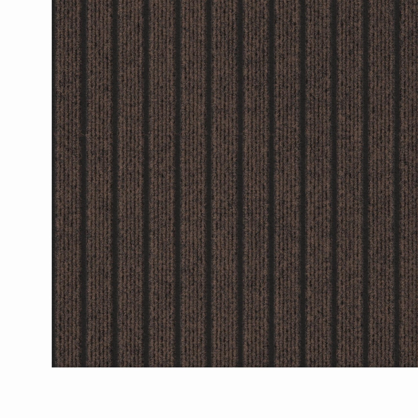Ottomanson 2' x 12' Hallway Runner with Scraper Pile Extra Durable Non-Slip Rug Mat for Indoor & Outdoor Use - Ideal for Kitchen, Entryway, Patio & Garage - High-Traffic Carpet, Brown