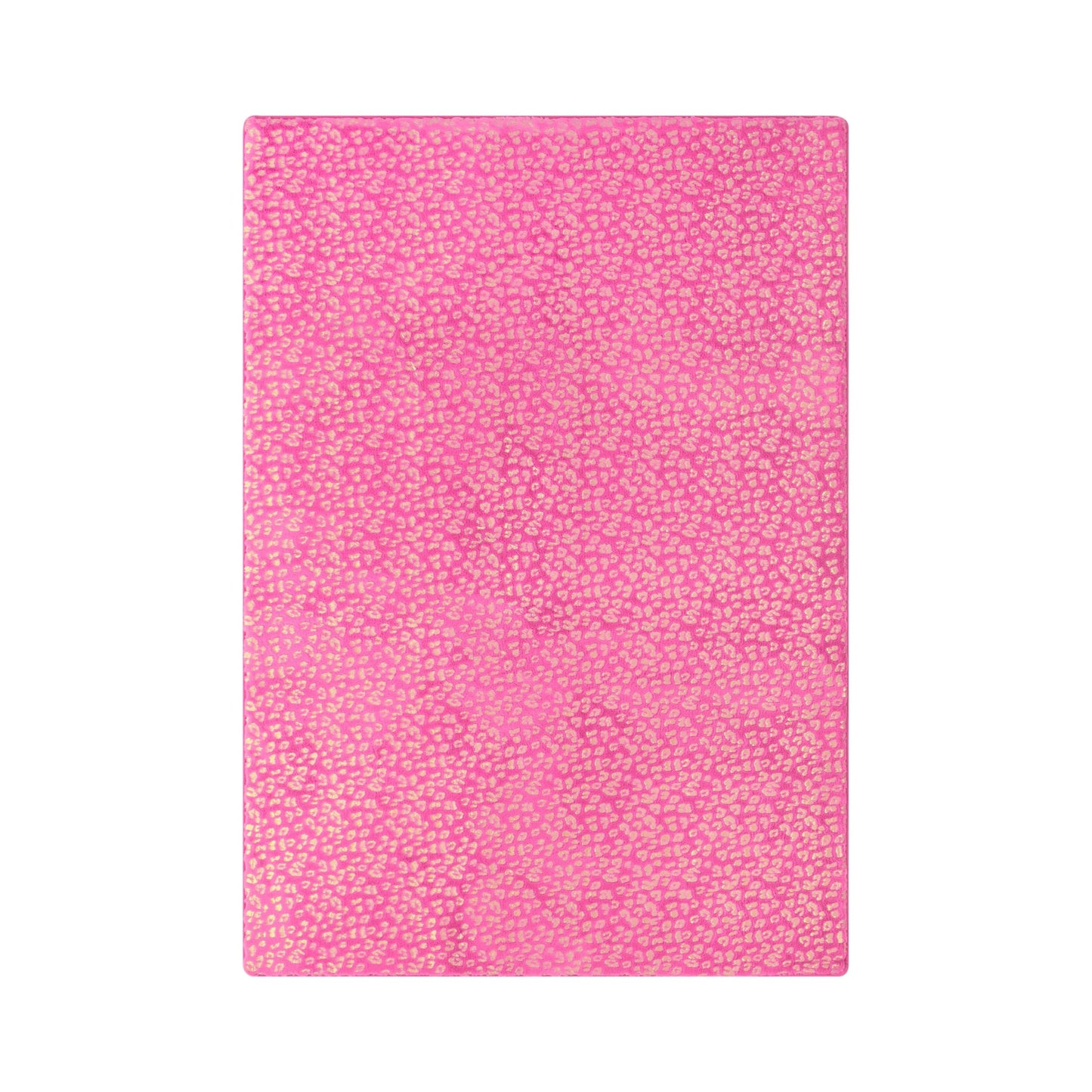Juicy Couture Metallic Leopard Foil Print Area Rug, Padded with Non-Skid Backing, Hot Pink, 4' x 6'