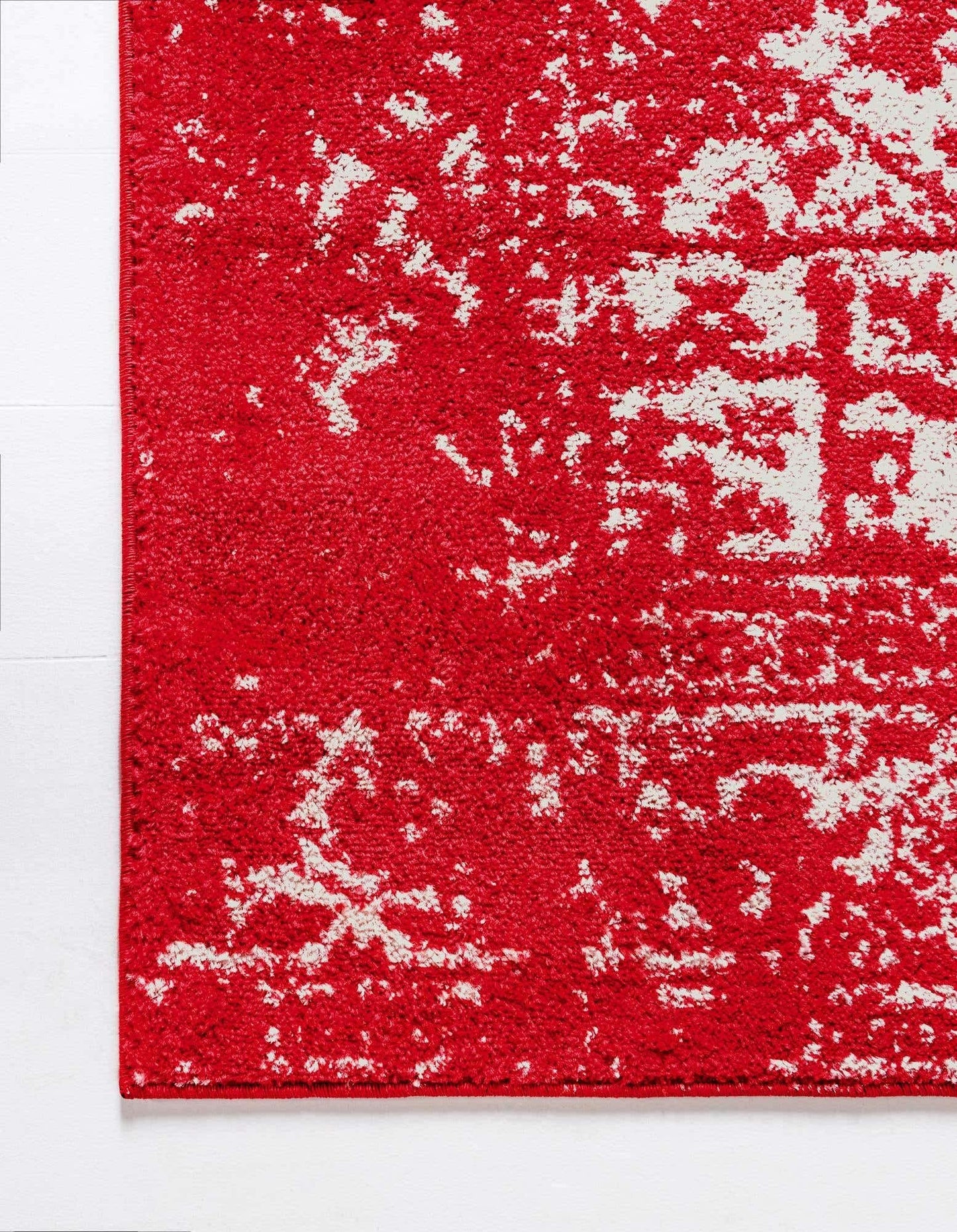 Unique Loom Richmond Collection Area Rug - Medallion (4' 1" x 6' 1" Rectangle, Red/ Ivory)