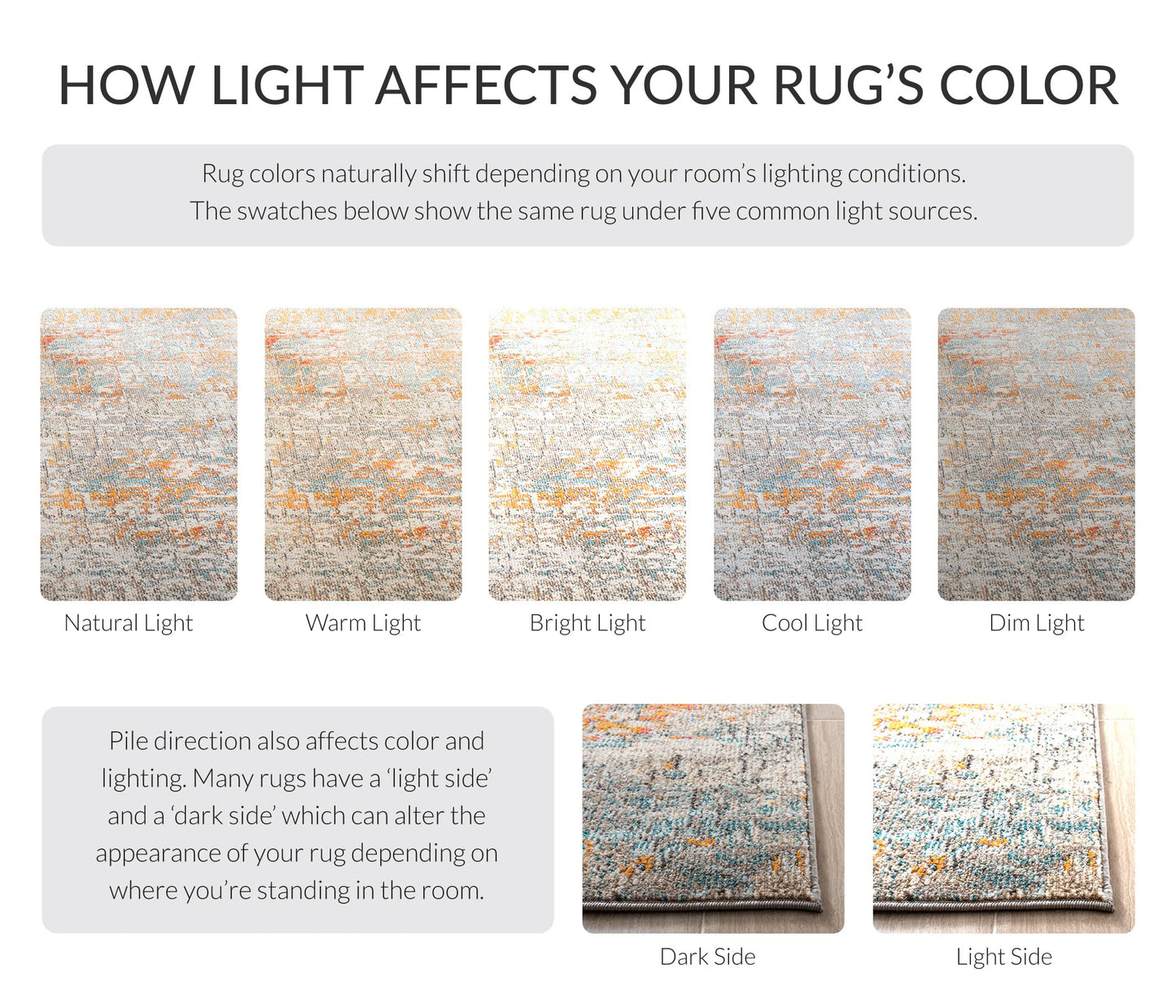 SAFAVIEH Area Rug 8x10 - Madison Collection - Large - Grey & Orange, Modern Abstract Design, Non-Shedding & Easy Cleaning, Ideal for Living Room, Bedroom, Office, Dining Space (MAD460F)