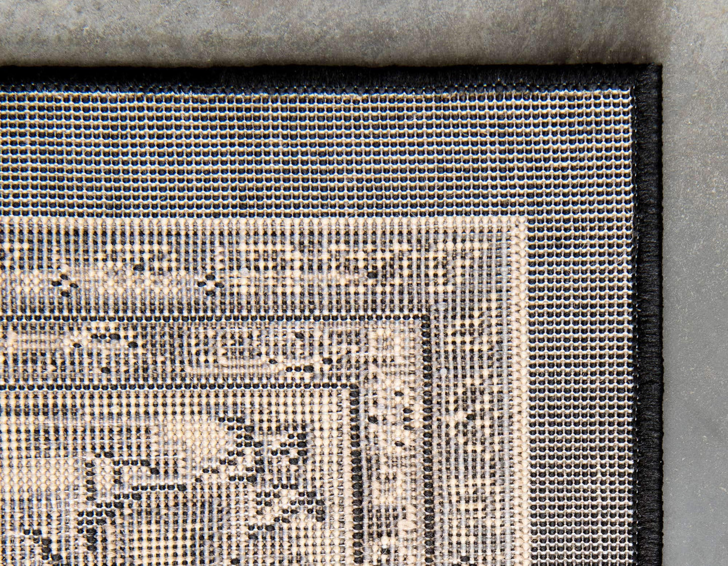 Unique Loom Sialk Hill Collection Area Rug - Washington (7' 1" x 10' Rectangle Black/Gray)