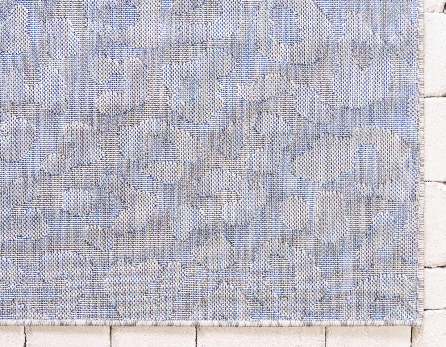 Unique Loom Outdoor Safari Collection Area Rug - Leopard (5' 1" x 8' Rectangle, Blue/ Gray)