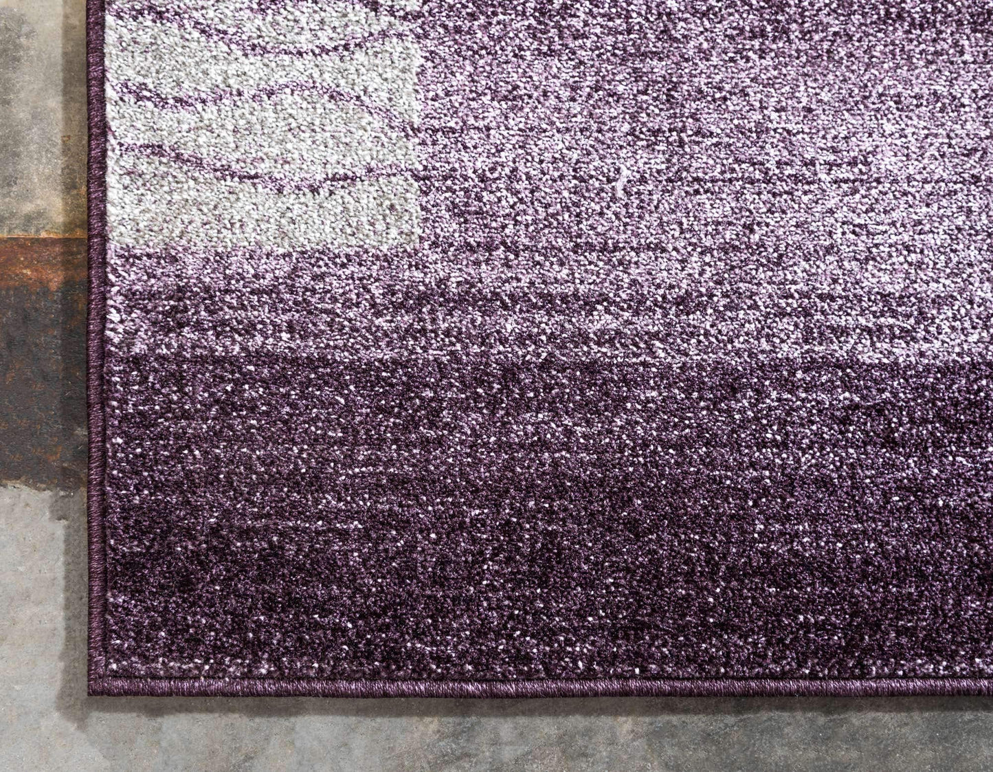 Unique Loom Del Mar Collection Area Rug - Sarah (5' 3" x 8' Rectangle, Violet/ Purple)