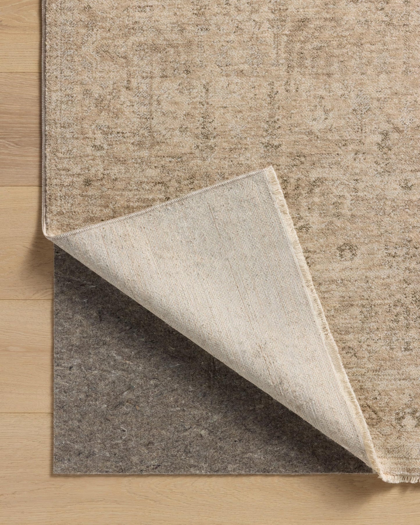 Loloi Magnolia Home by Joanna Gaines Junie Collection JUE-02 Oatmeal/Smoke 11'-6" x 15'-7", .38" Pile Height, Area Rug