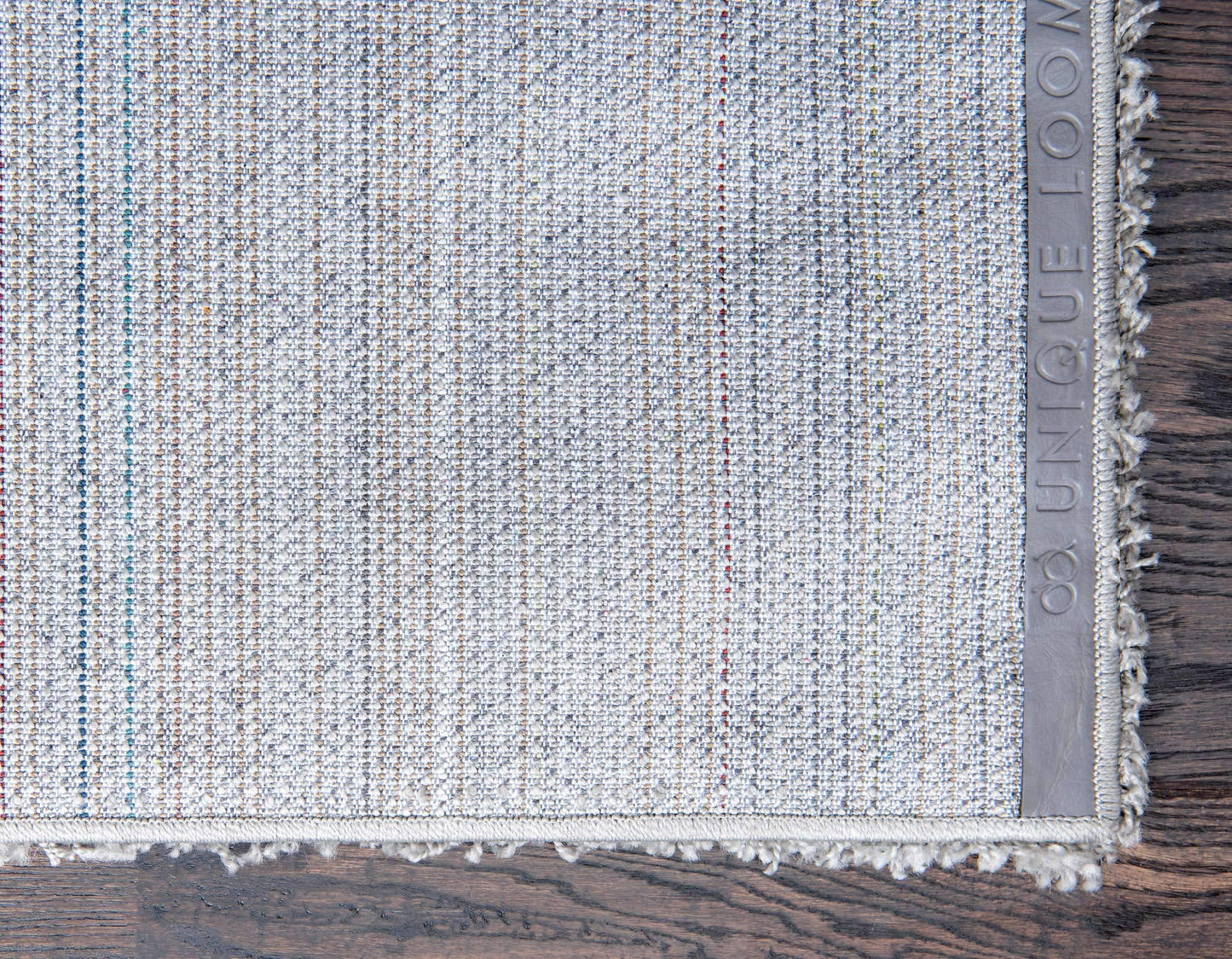 Unique Loom Solid Shag Collection Area Rug (8' x 11' Rectangle Cloud Gray)