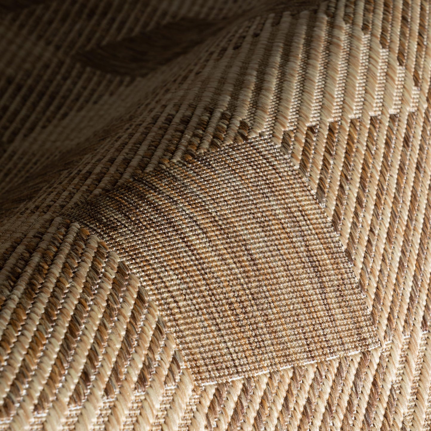 Nuloom Falonia Plaid 4' x 6' Indoor/Outdoor Area Rug for Living Room Patio Deck Front Porch, Light Brown