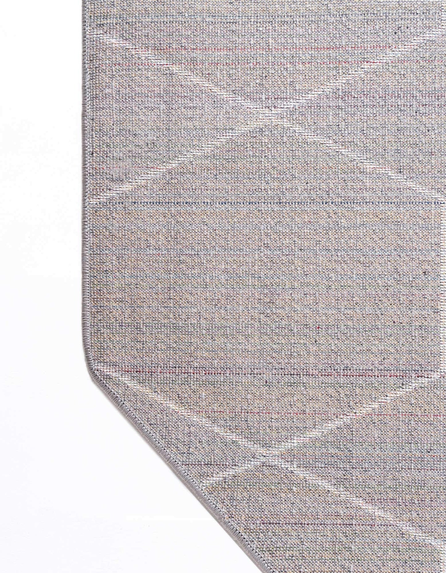 Unique Loom Trellis Frieze Collection Area Rug - Geometric (5' Octagon, Light Gray/ Ivory)