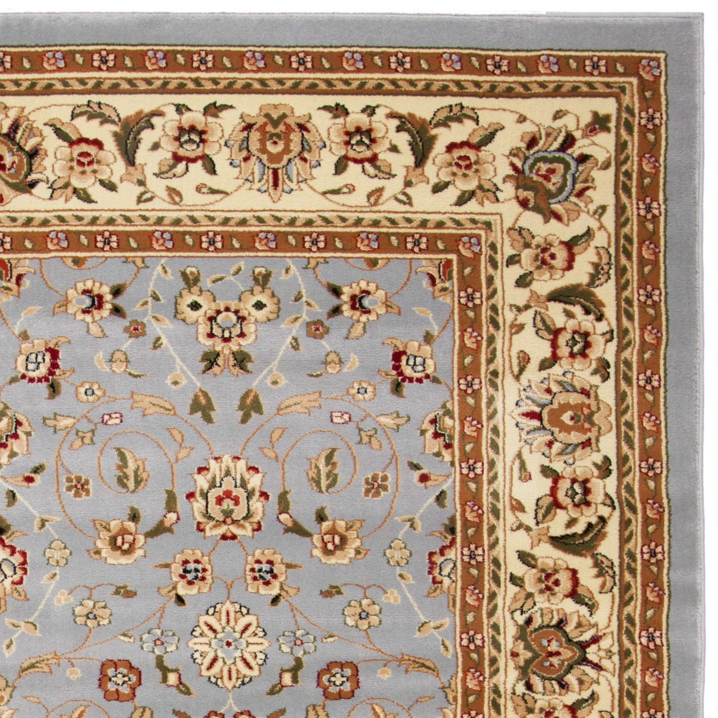 SAFAVIEH Lyndhurst Collection Area Rug - 5'3" x 7'6", Light Blue & Ivory, Traditional Oriental Design, Non-Shedding & Easy Care, Ideal for High Traffic Areas in Living Room, Bedroom (LNH312B)