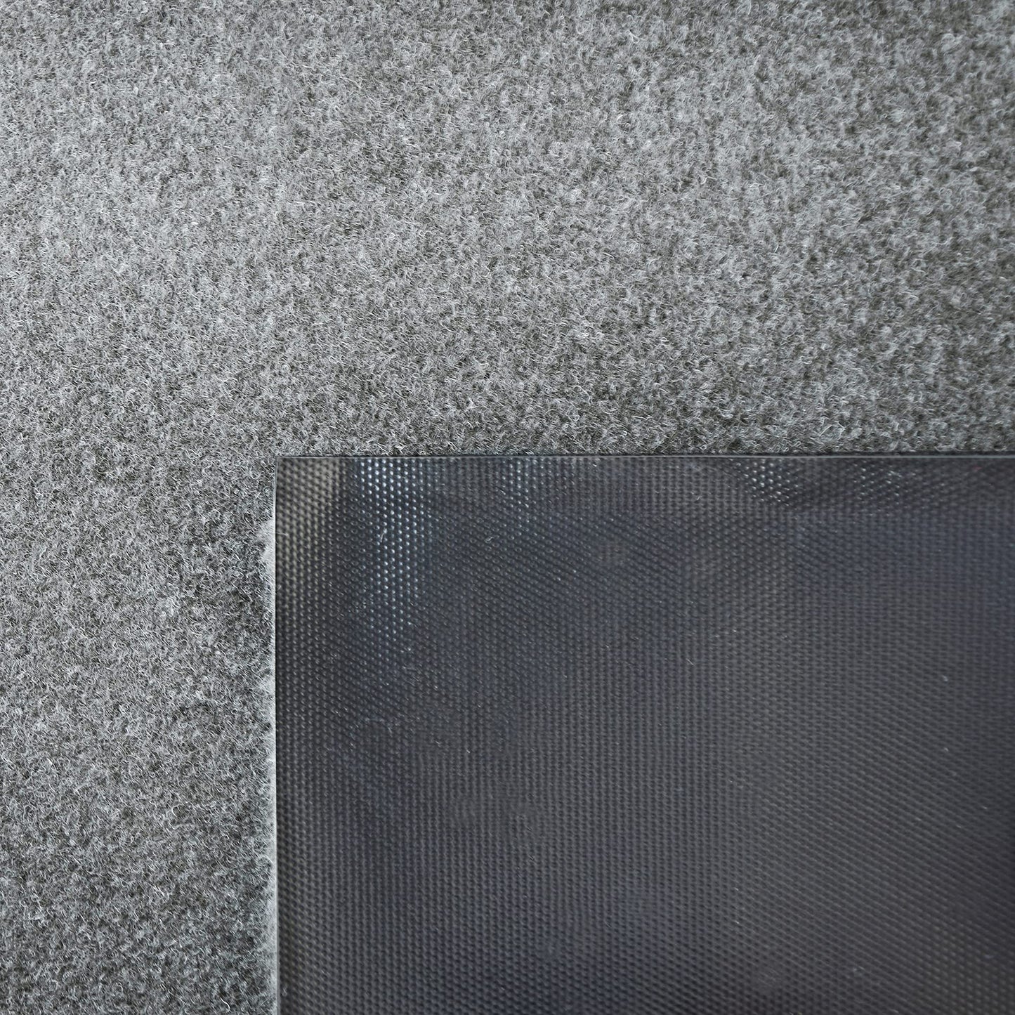 iCustomRug Heavy Duty Interior/Exterior Waterproof Utility Plush Pile Vinyl Back Runner,Mats,Area Rug, Non-Slip,70 Custom Sizes for Doorway,Balcony,Hallway,Commercial,Retail Space 3' X 20' Grey