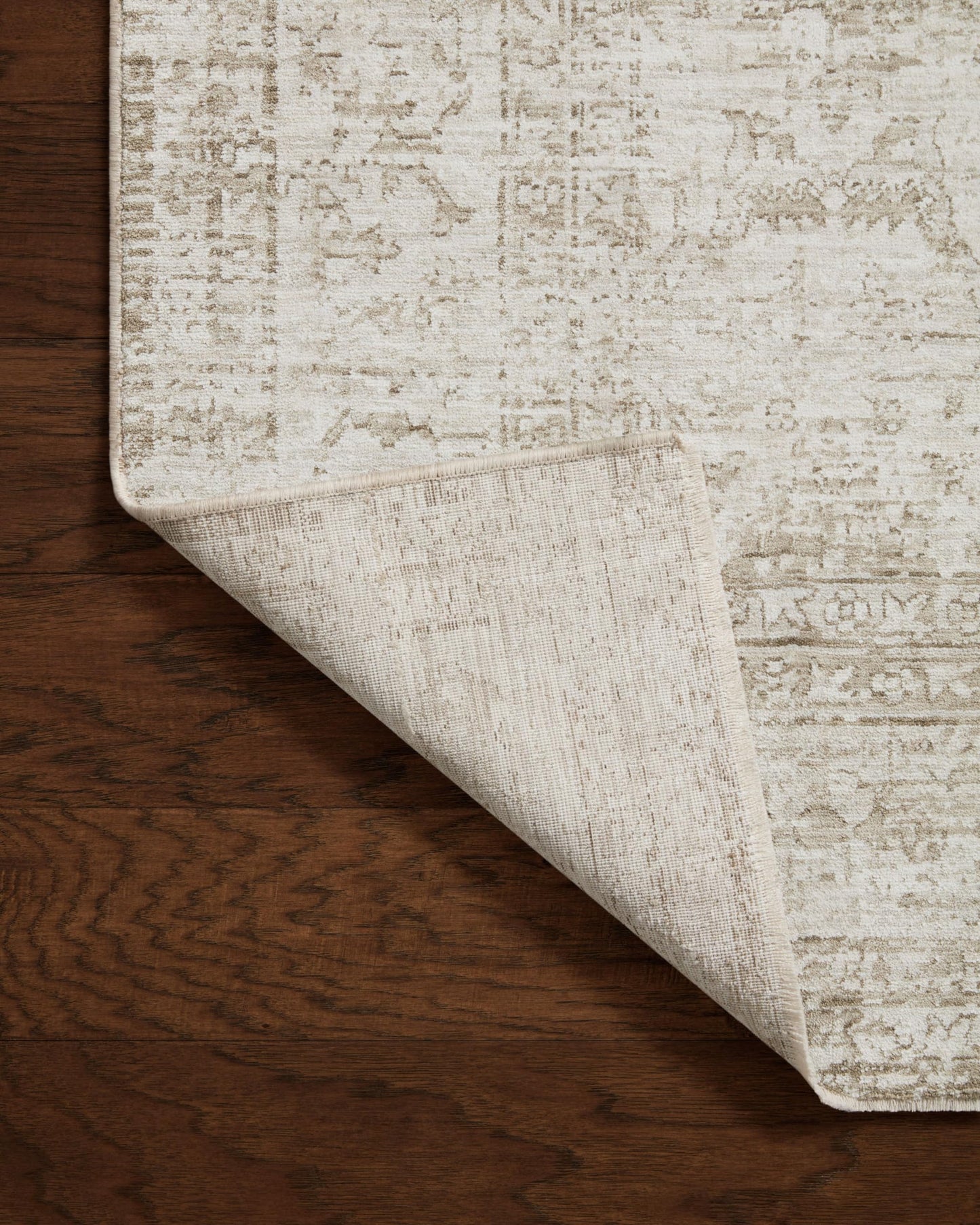 Loloi Amber Lewis Honora Collection HON-01 Ivory/Natural 5'-3" x 7'-9" Area Rug