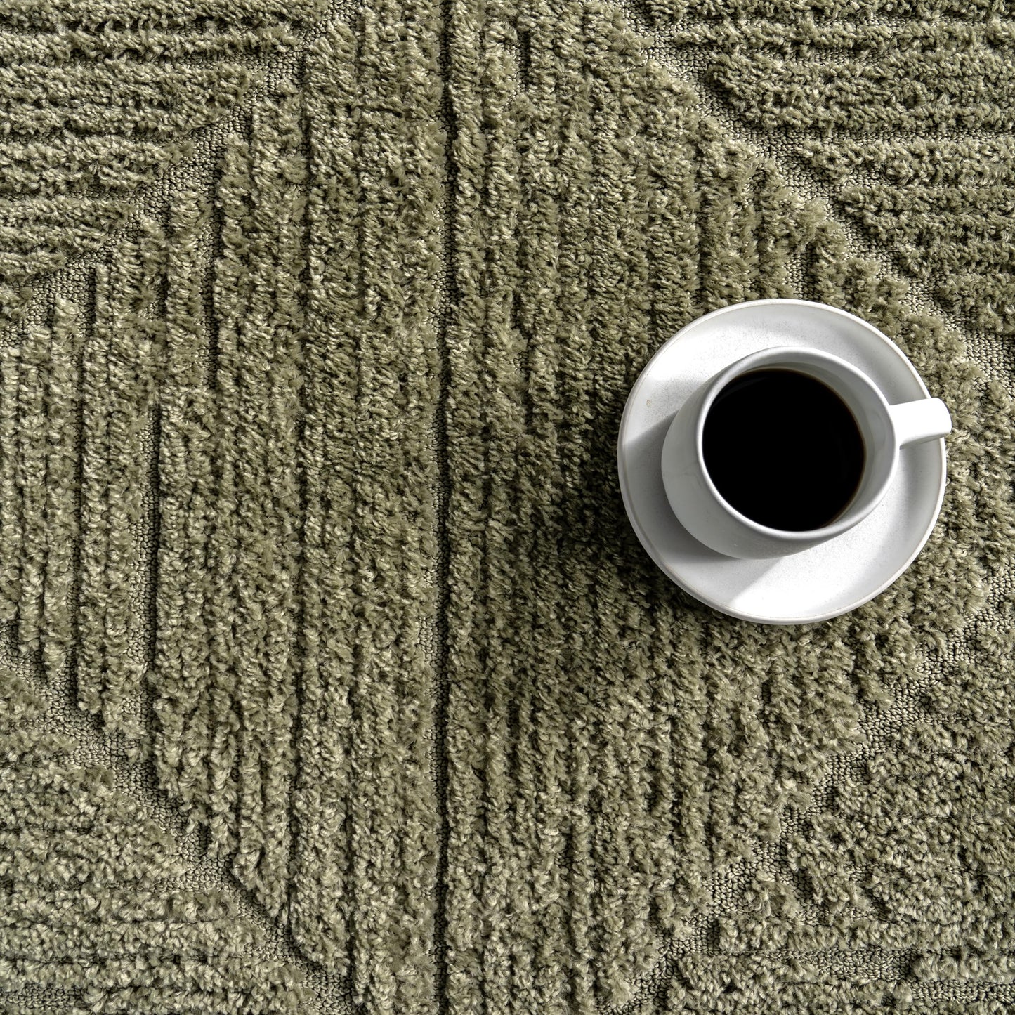 Nuloom Kerry Green, 5'3" x 7'6", Geometric, Soft and Cozy, High Traffic, Stain Resistant, Easy Clean, Durable Area Rug for Bedroom, Living Room, Dining Space, Den, Foyer, Entryway