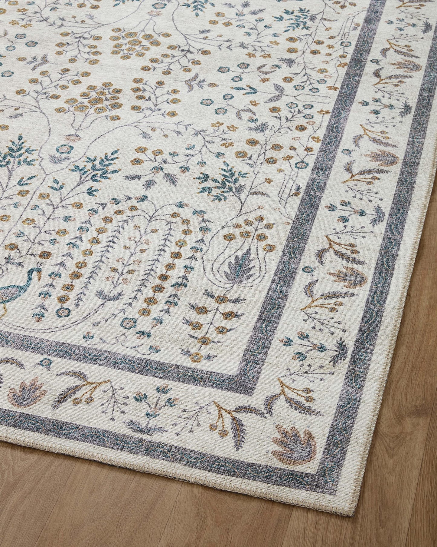 Loloi Rifle Paper Co. Maison Collection MAO-05 Wisteria Cream 7'-6" x 9'-6", .19" Pile Height, Area Rug