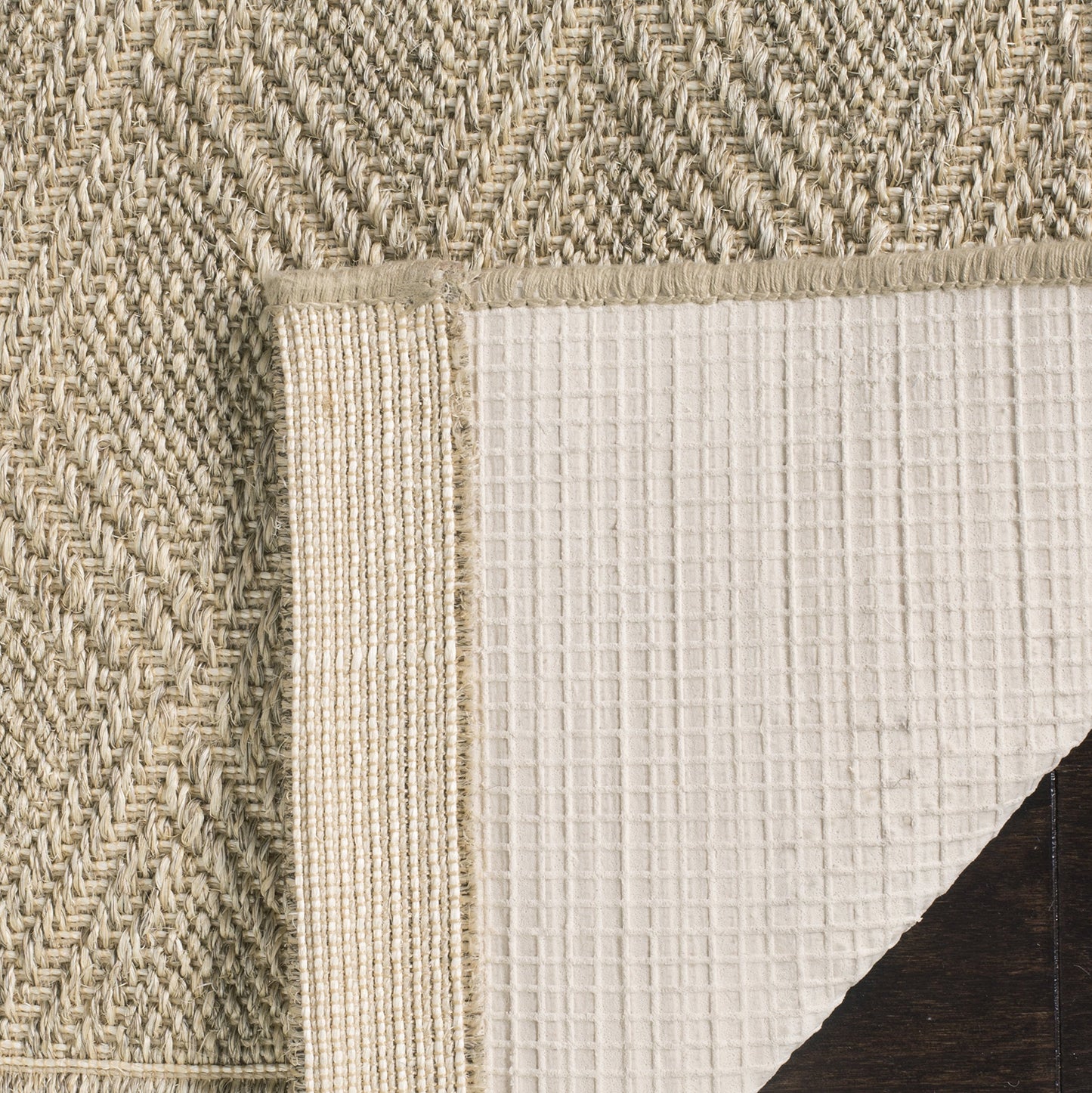 SAFAVIEH Palm Beach Collection Accent Rug - 2' x 3', Sand, Sisal & Jute Design, Ideal for High Traffic Areas in Entryway, Living Room, Bedroom (PAB351A)