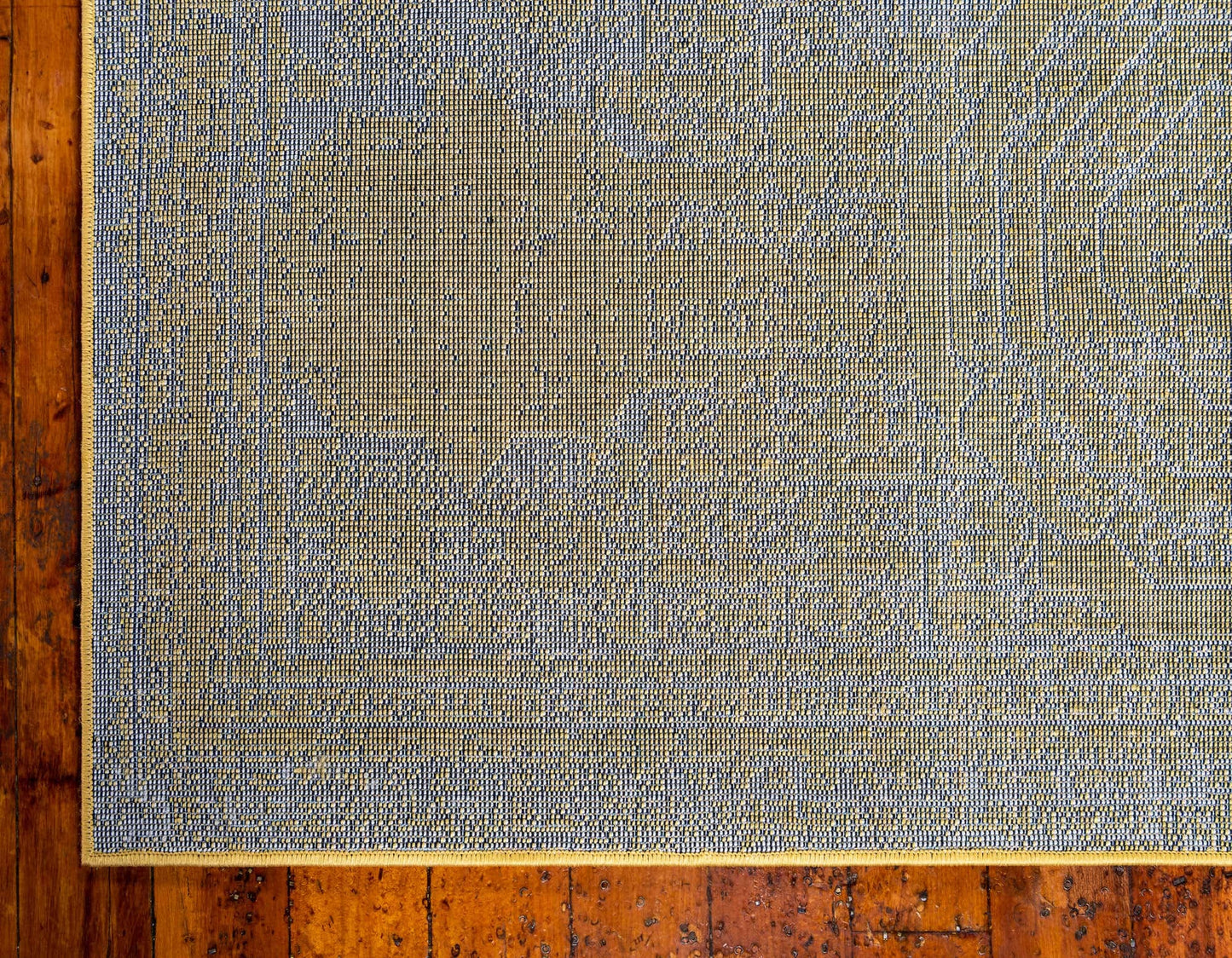 Unique Loom Bromley Collection Area Rug - Wells (8' x 11' Rectangle, Yellow/ Ivory)