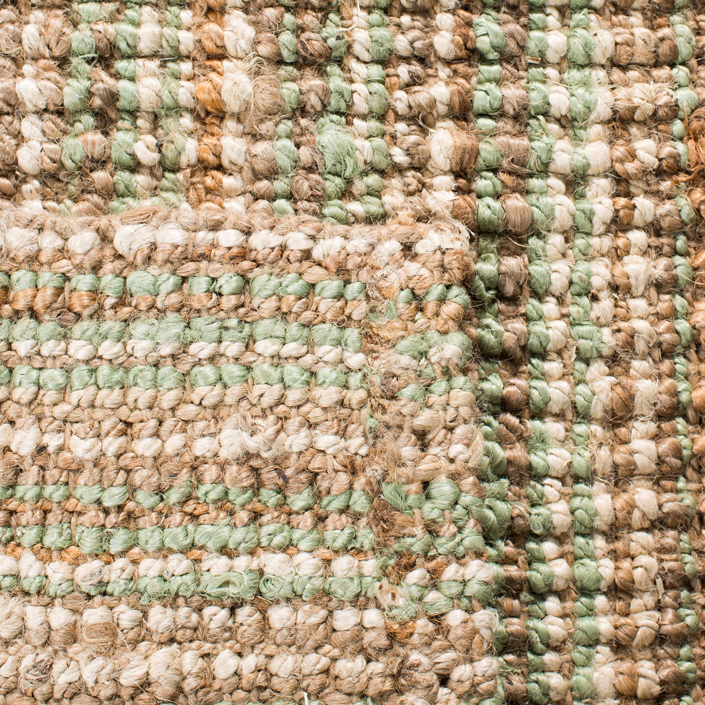 SAFAVIEH Area Rug 4x6 - Natural Fiber Collection - Sage & Natural Brown, Handmade Jute, Farmhouse Style, Chunky Textured Thick Pile (NF447S)