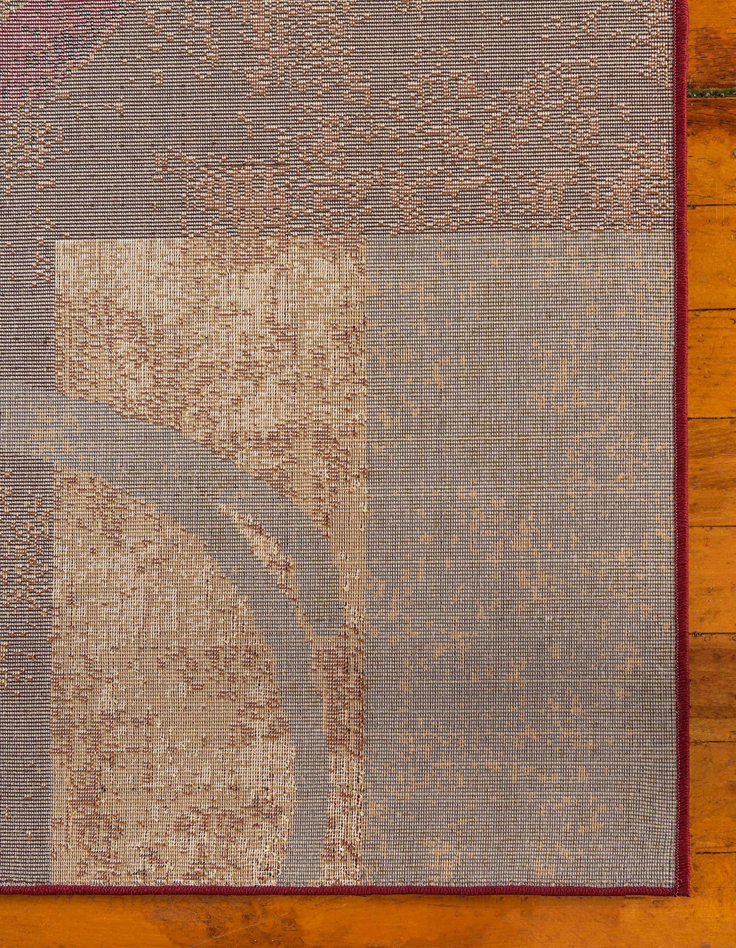 Unique Loom Barista Collection Area Rug - Kouillou (4' 1" Square, Multi/ Brown)
