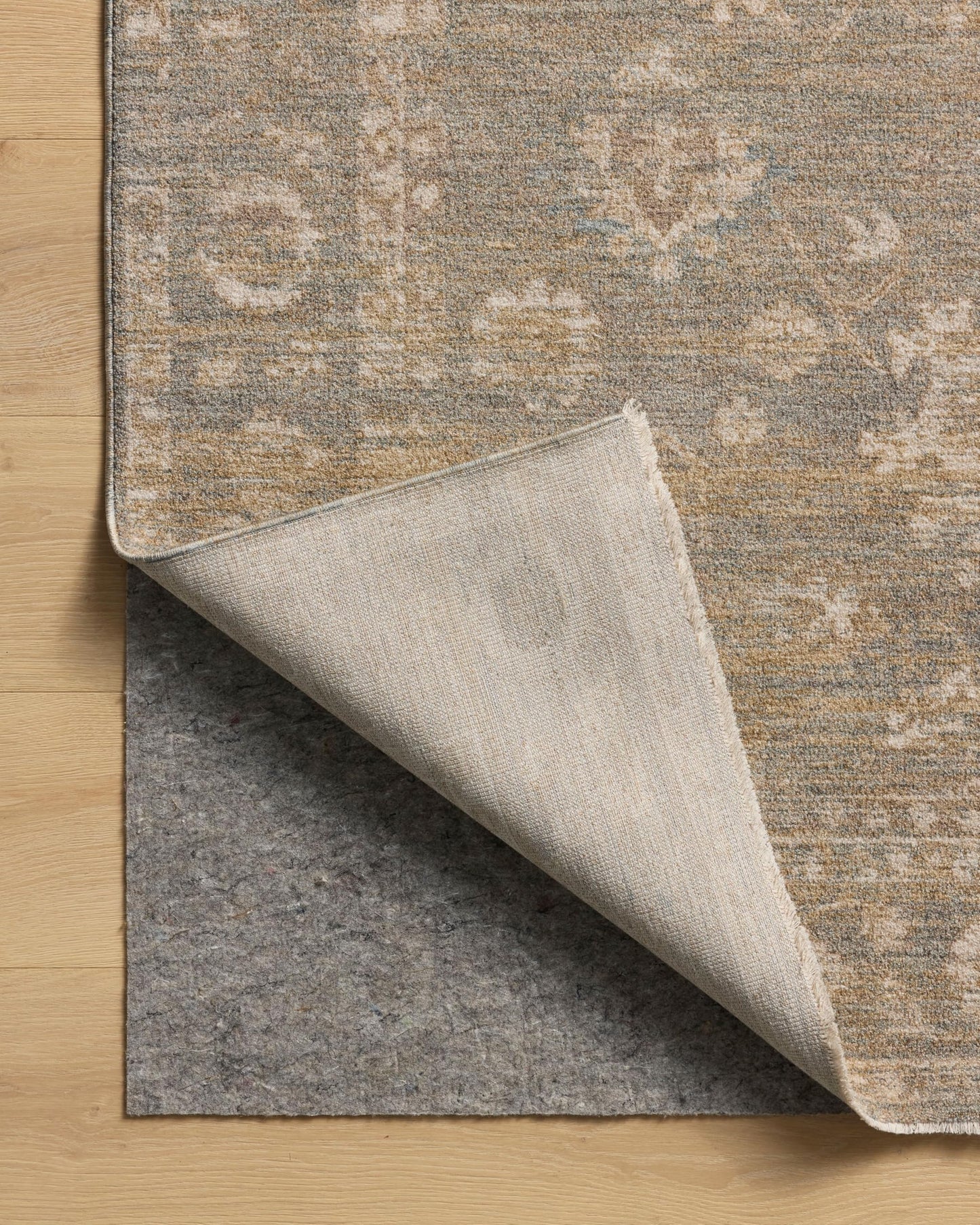 Loloi Chris Loves Julia Louisa Collection LOI-04 Lagoon/Ivory 9'-6" x 13'-1", .38" Pile Height, Area Rug