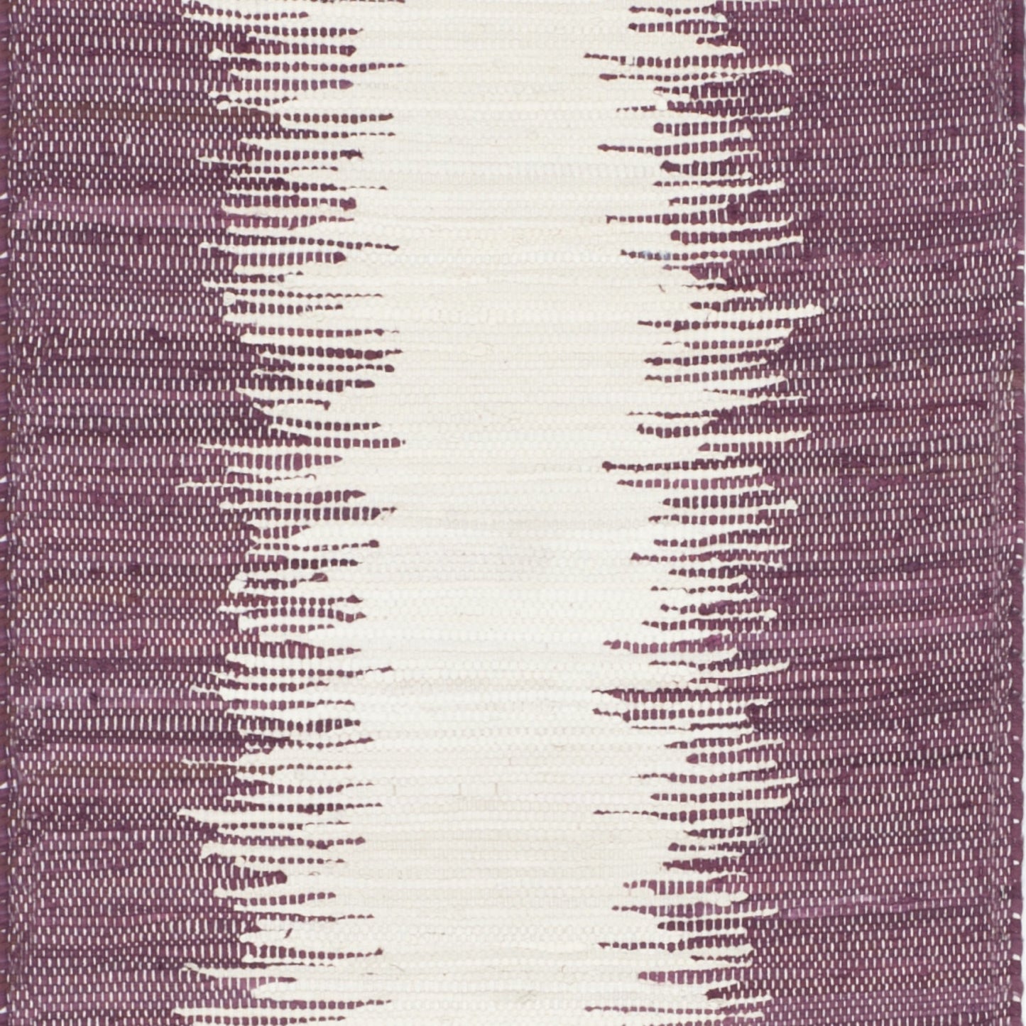 SAFAVIEH Montauk Collection Runner Rug - 2'3" x 7', Purple, Handmade Stripe Fringe Cotton, Ideal for High Traffic Areas in Living Room, Bedroom (MTK751D)