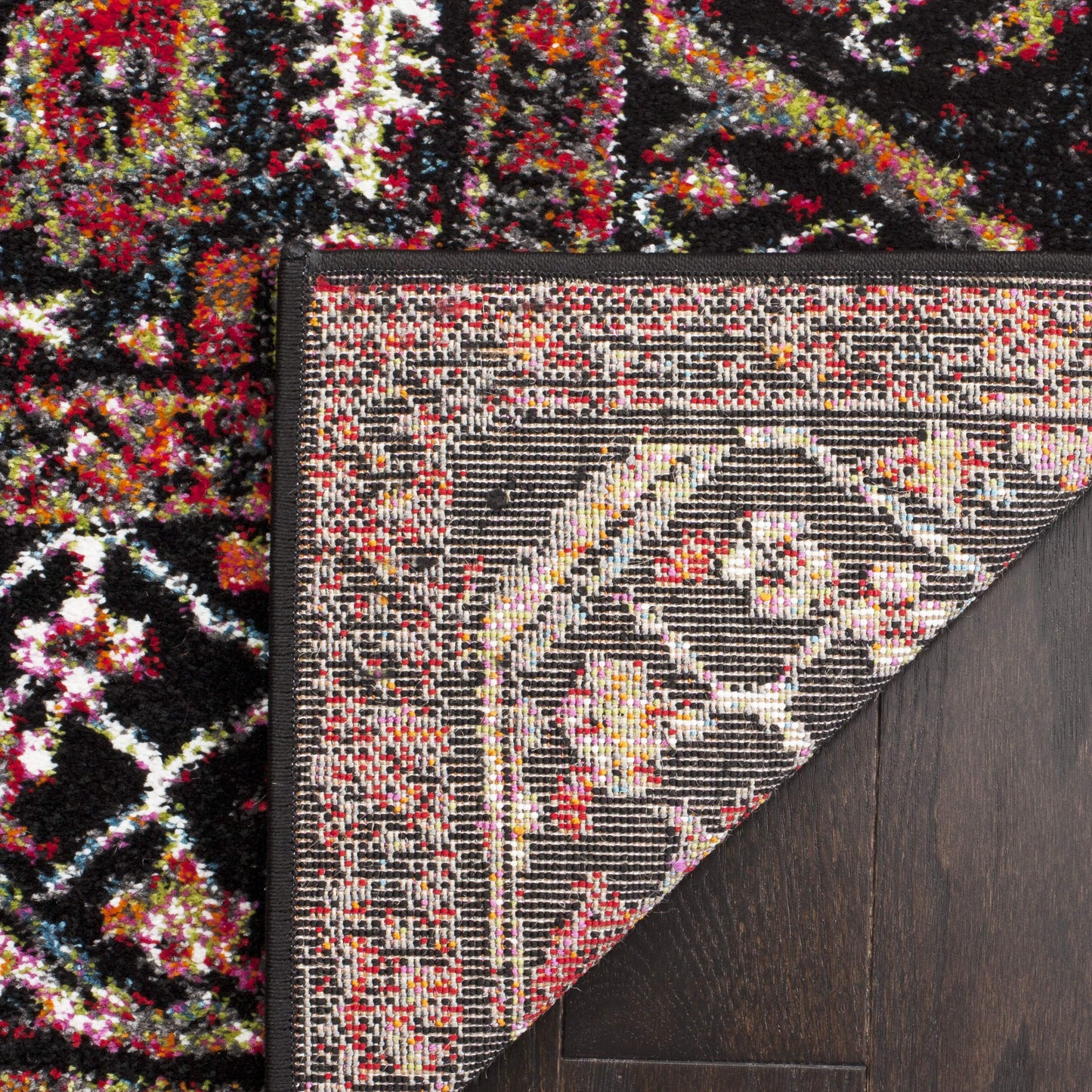 SAFAVIEH Vintage Hamadan Collection Area Rug - 8' x 10', Red & Multi, Oriental Traditional Persian Design, Non-Shedding & Easy Care, Ideal for High Traffic Areas in Living Room, Bedroom (VTH215A)
