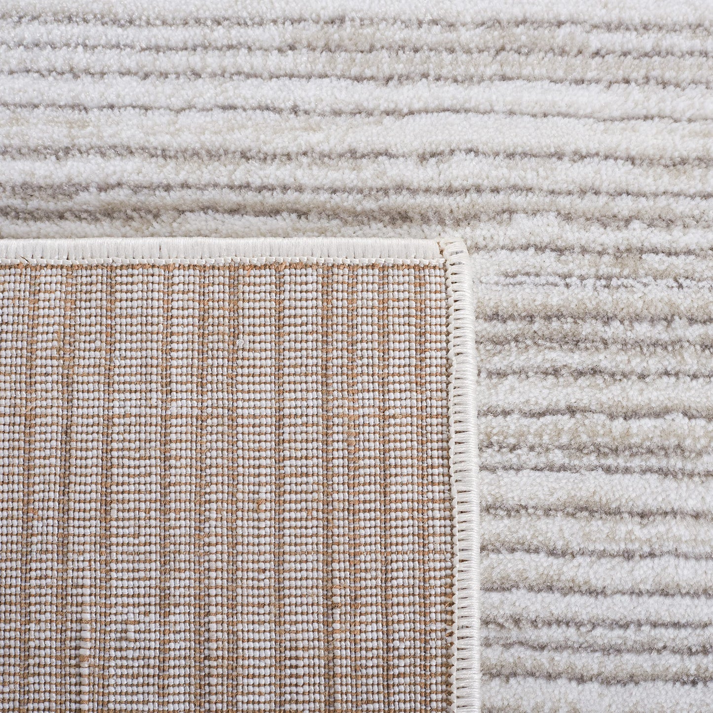 SAFAVIEH Area Rug 6x9 - Vision Collection - Ivory & Grey, Modern Ombre Design, Non-Shedding & Easy to Clean, Ideal for Living Room, Bedroom, Dining Space (VSN606K)