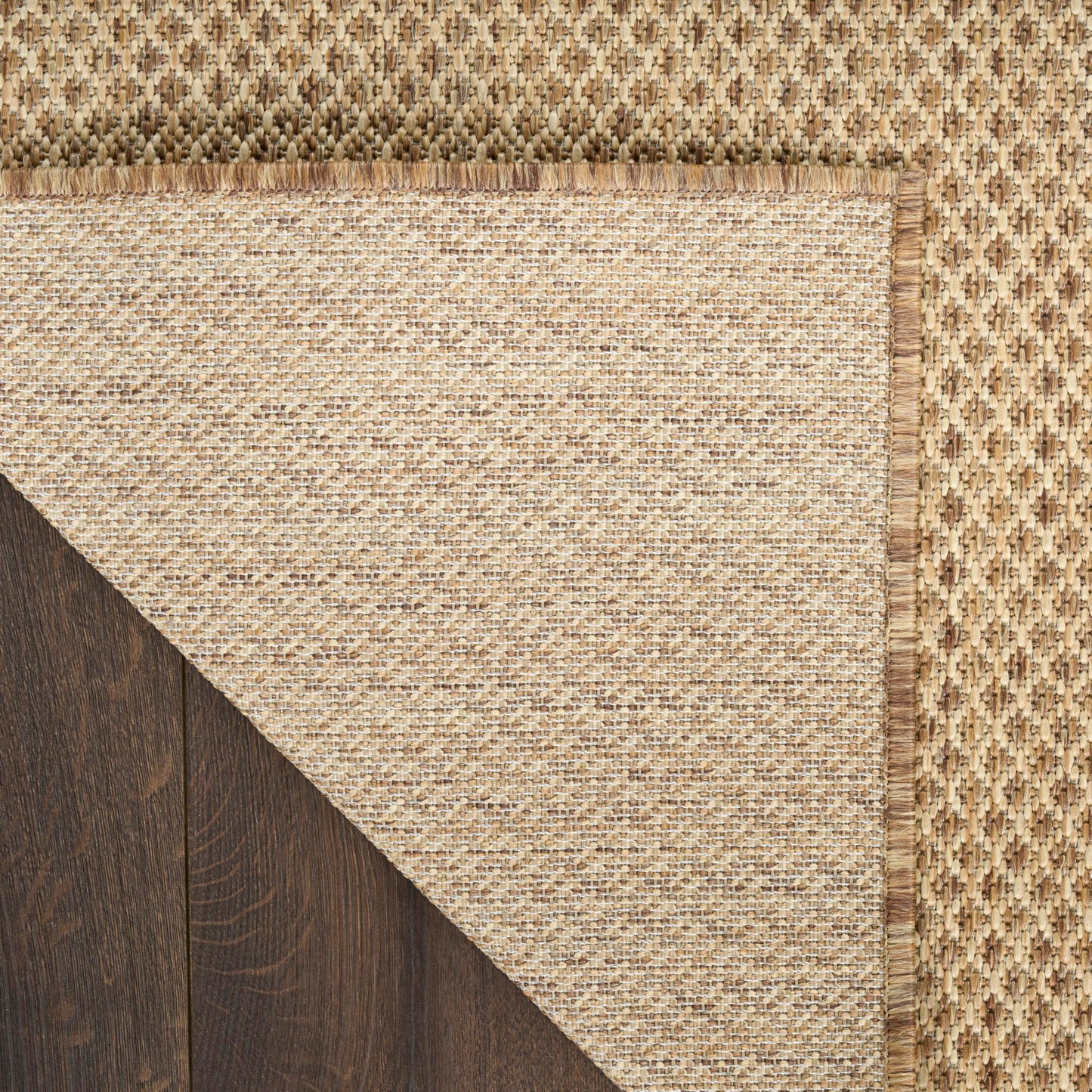 Nourison Home Courtyard Jute 5' x 7' Area Rug - Easy Clean, Non Shedding, Bed Room, Living Room, Dining Room, Kitchen (5' x 7')
