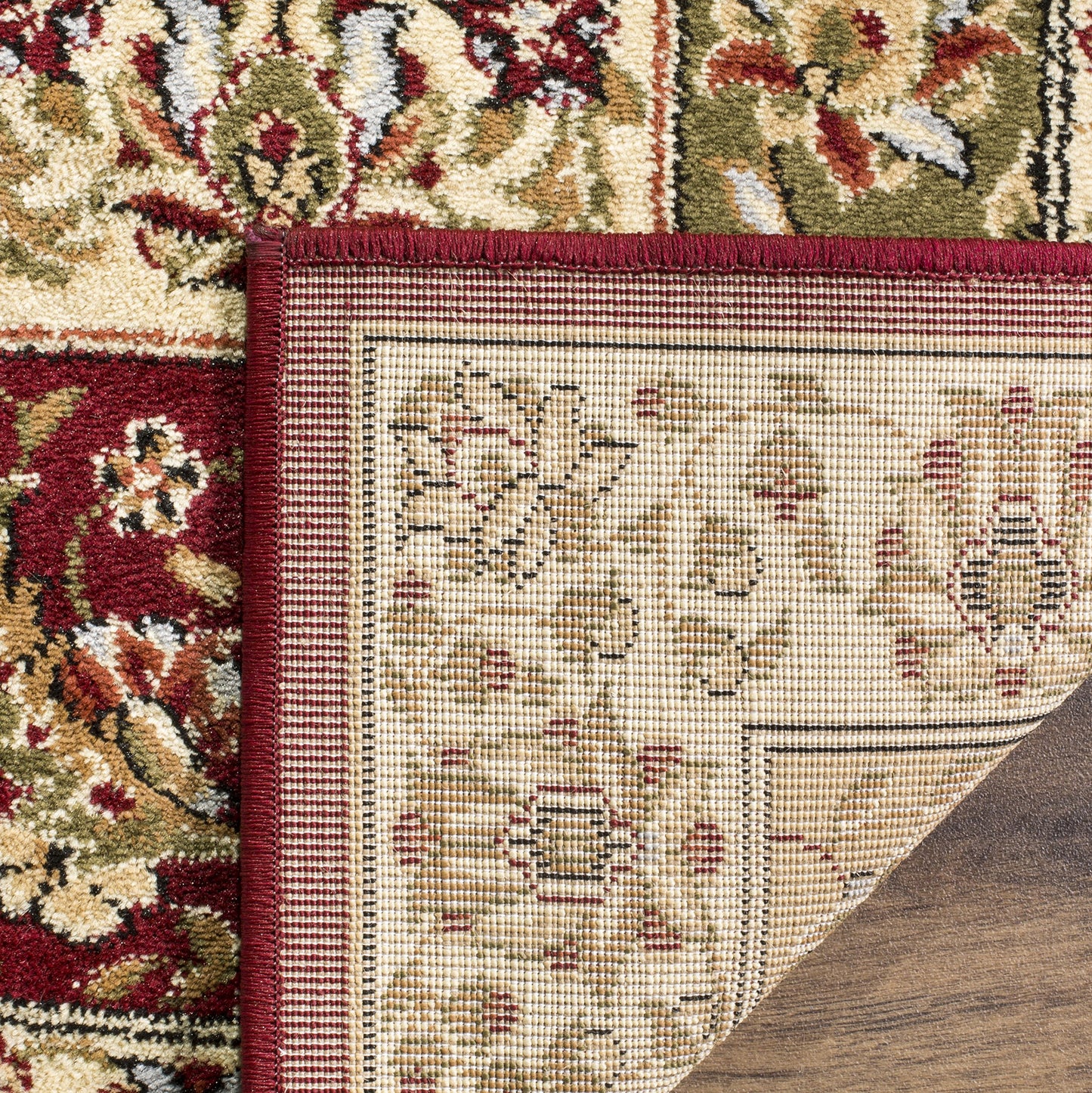 SAFAVIEH Lyndhurst Collection Accent Rug - 3'3" x 5'3", Multi & Ivory, Traditional Oriental Design, Non-Shedding & Easy Care, Ideal for High Traffic Areas in Entryway, Living Room, Bedroom (LNH318A)