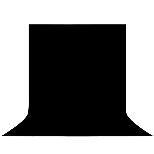 YSKE-Professional Black Photography Backdrop10X7ft - Machine Washable Seamless Background for Studio & Video