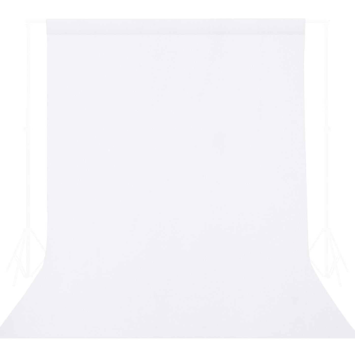 GFCC 8FTX10FT White Backdrop Background for Photography Photo Booth Backdrop for Photoshoot Background Screen Video Recording Parties Curtain