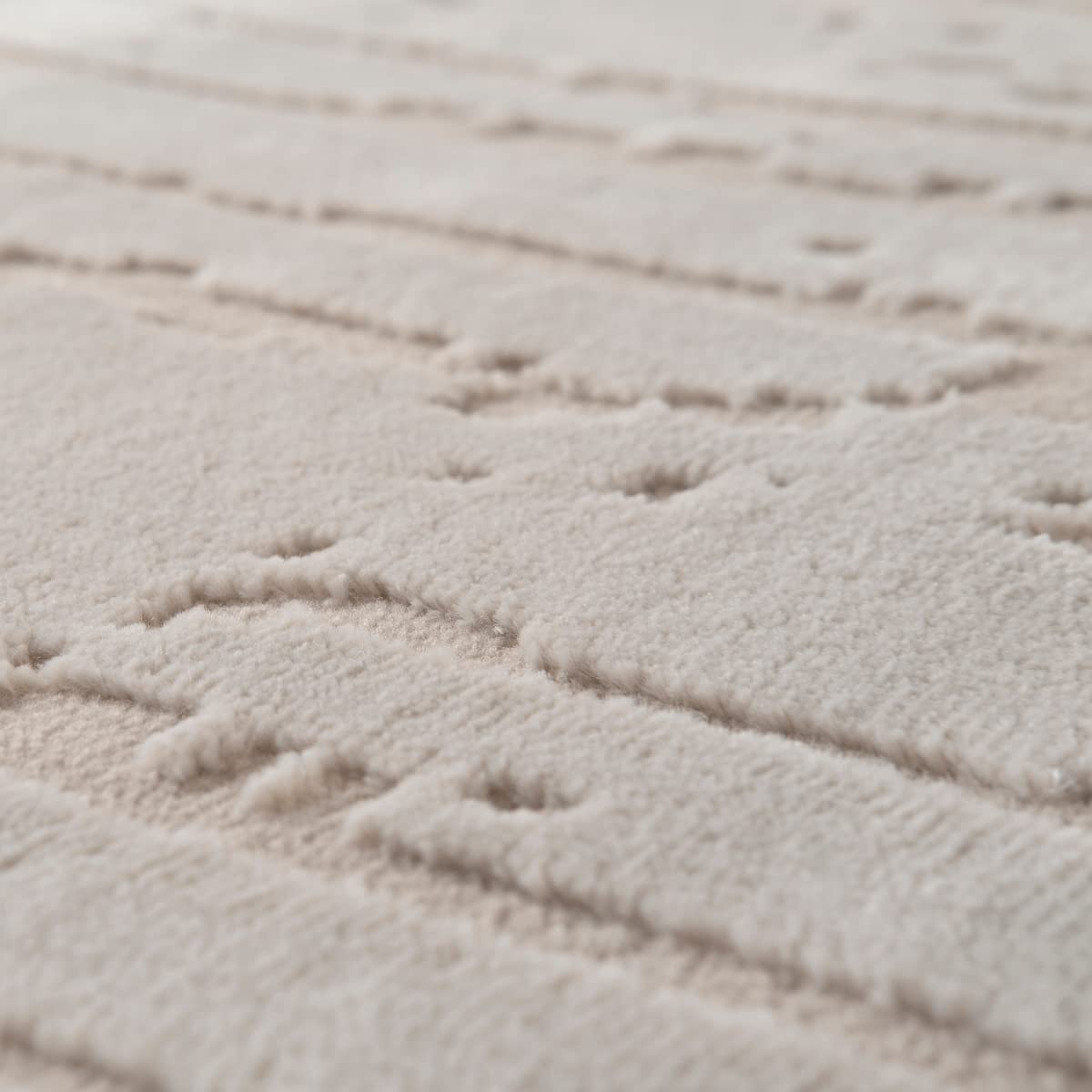 Revival Rugs Ebb 5'x8' Area Rugs for Living Room Bedroom Dining Room - Washable, 100% Recycled, Oeko-TEX Certified, Modern, Medium Pile, Taupe